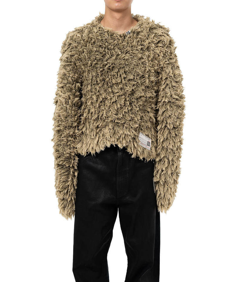 Maison MIHARAYASUHIRO Bleached Shaggy Knit Sweater outlook