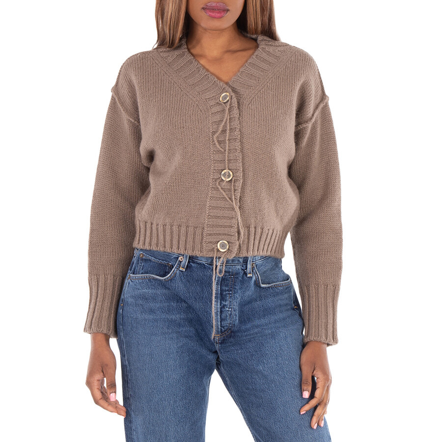 Acne Studios Cropped Knitted Cardigan - 3