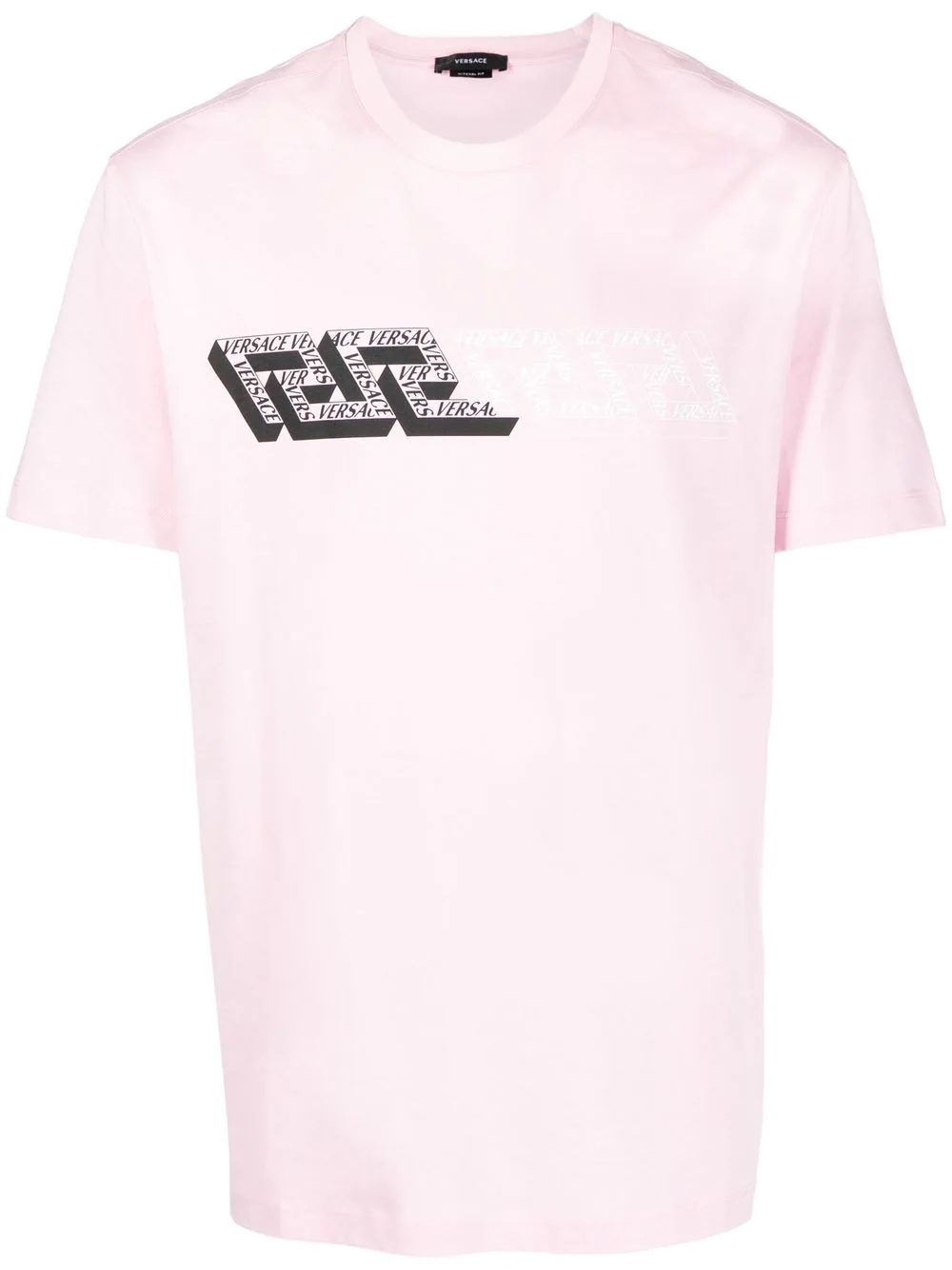 Greca-print logo T-shirt - 1