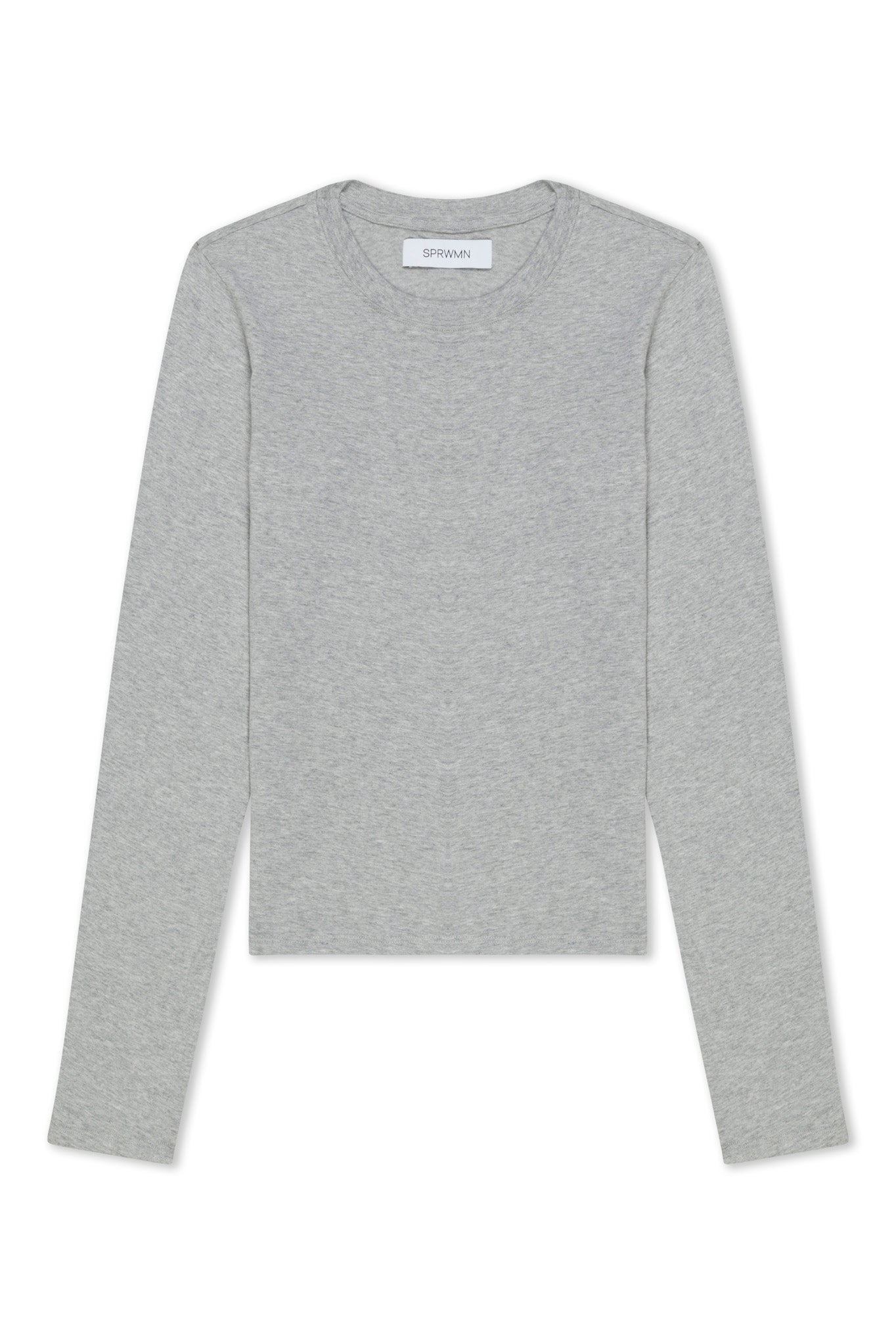 HEATHER GREY LONG SLEEVE BABY TEE - 5