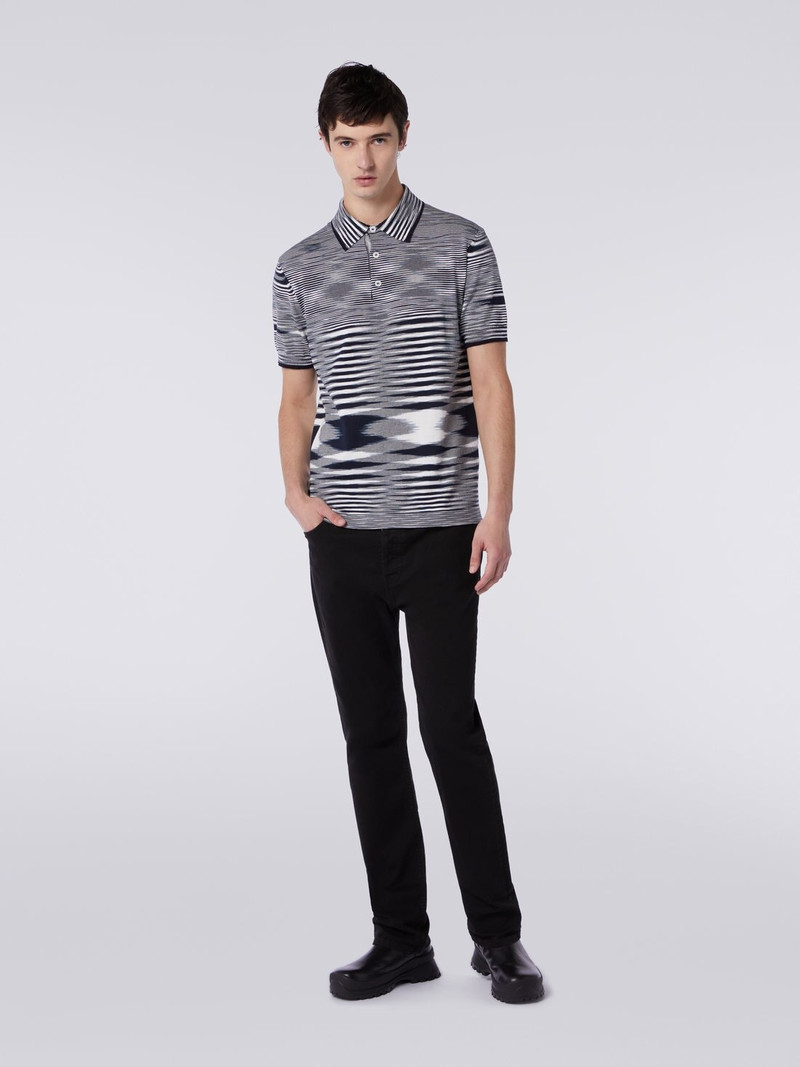 Missoni Slub cotton polo shirt outlook