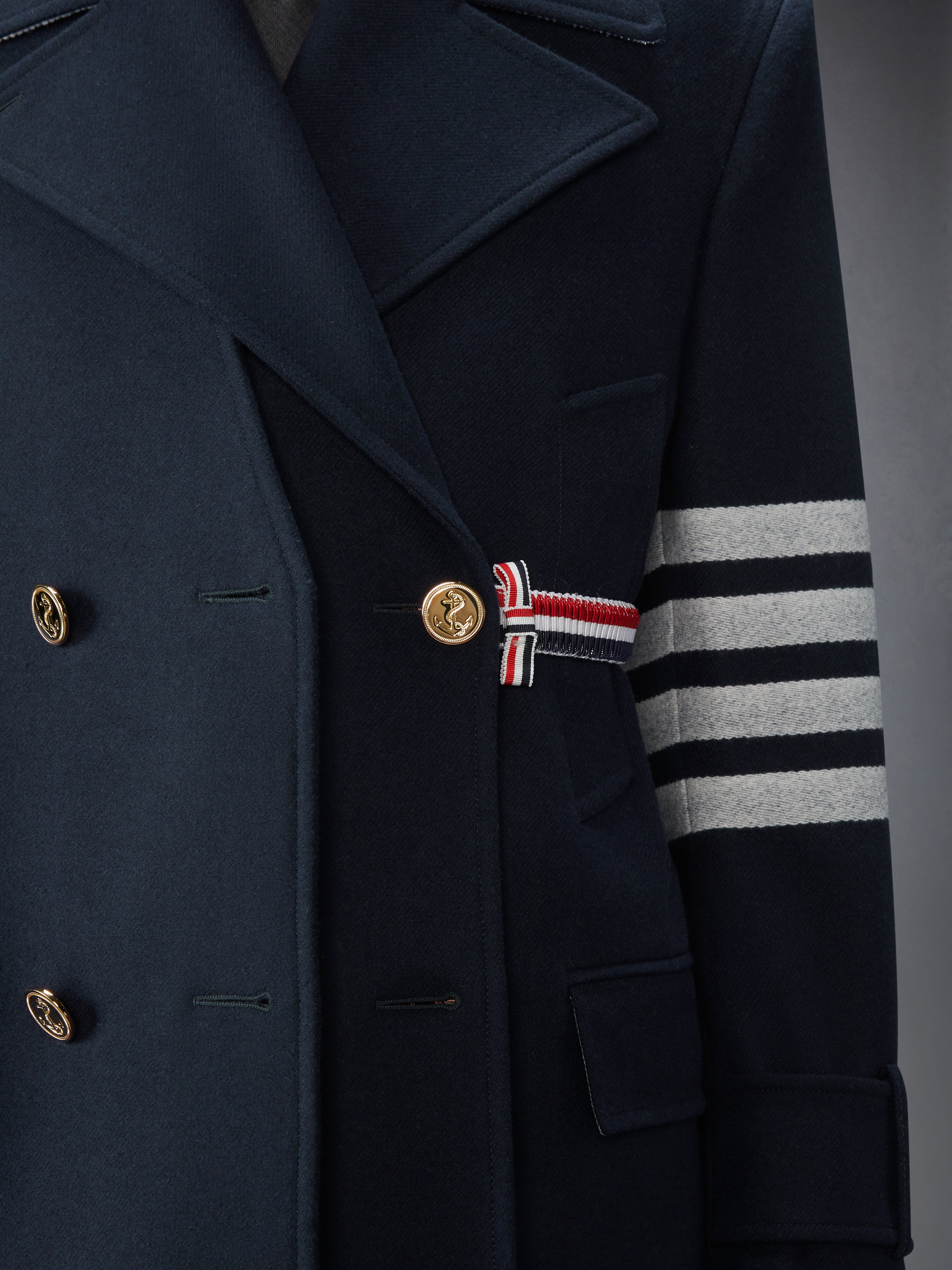 MELTON 4-BAR PEACOAT - 10