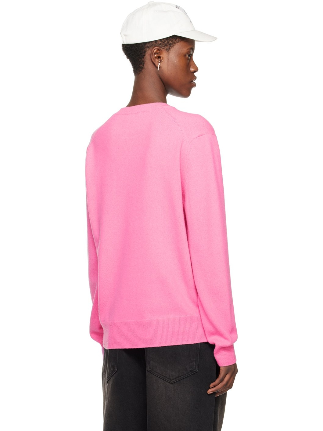 Pink Jacquard Sweater - 3