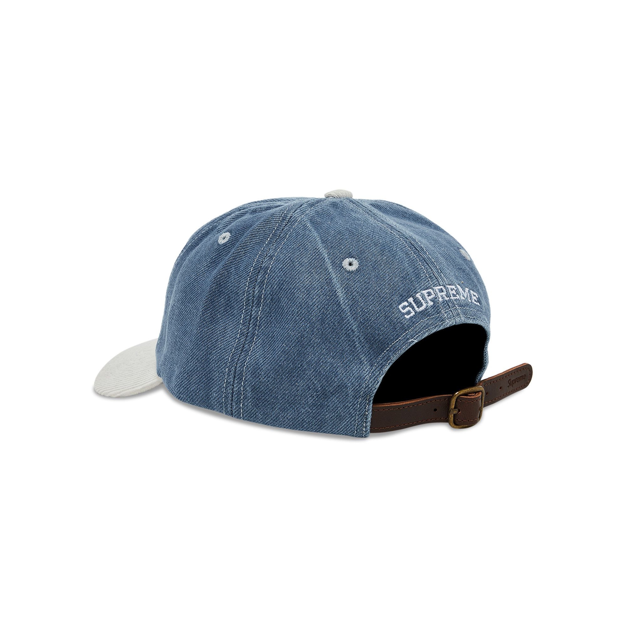 Supreme 2-Tone S Logo 6-Panel 'Washed Denim' - 3