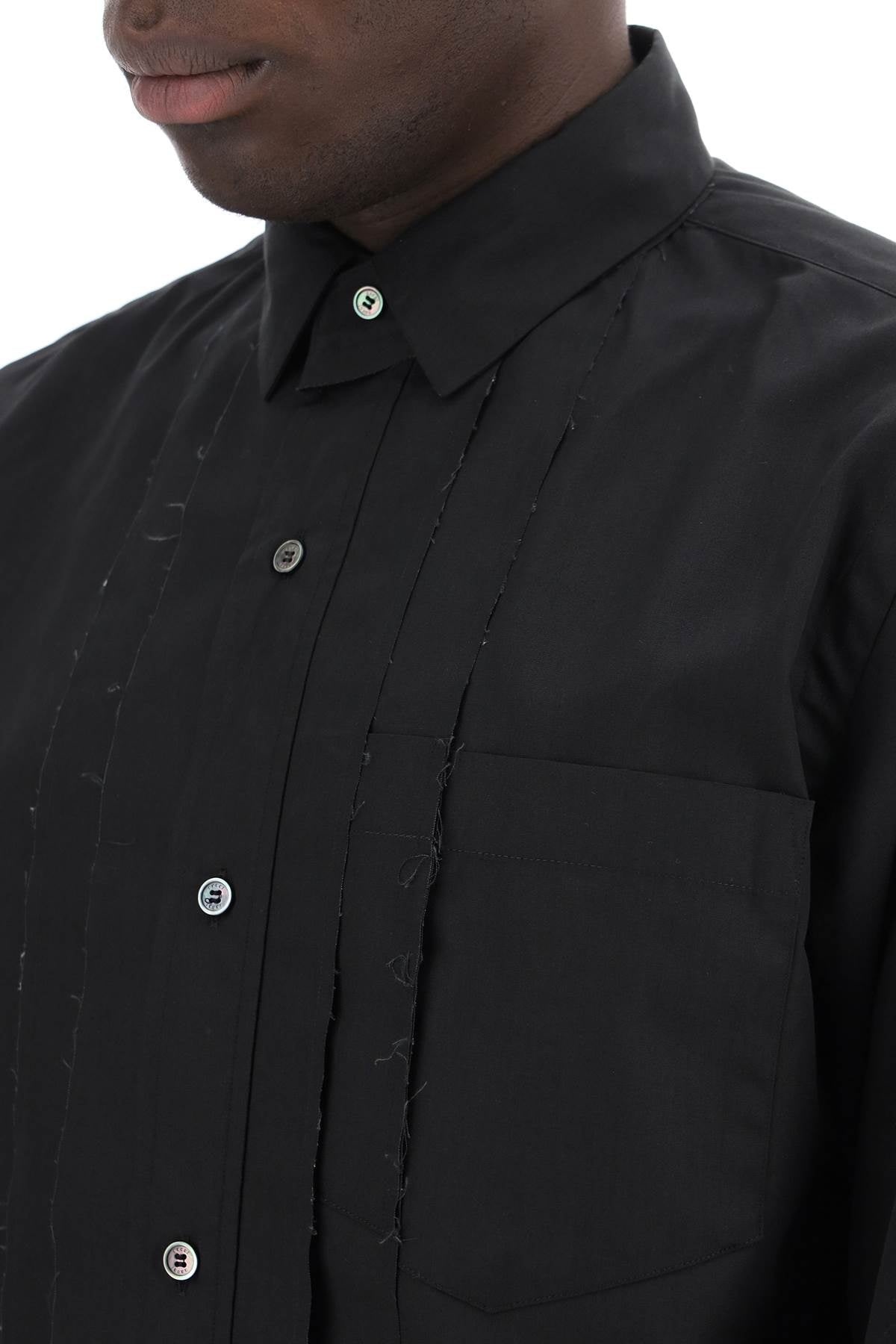 LAYERED POPLIN EFFECT SHIRT WITH - 5