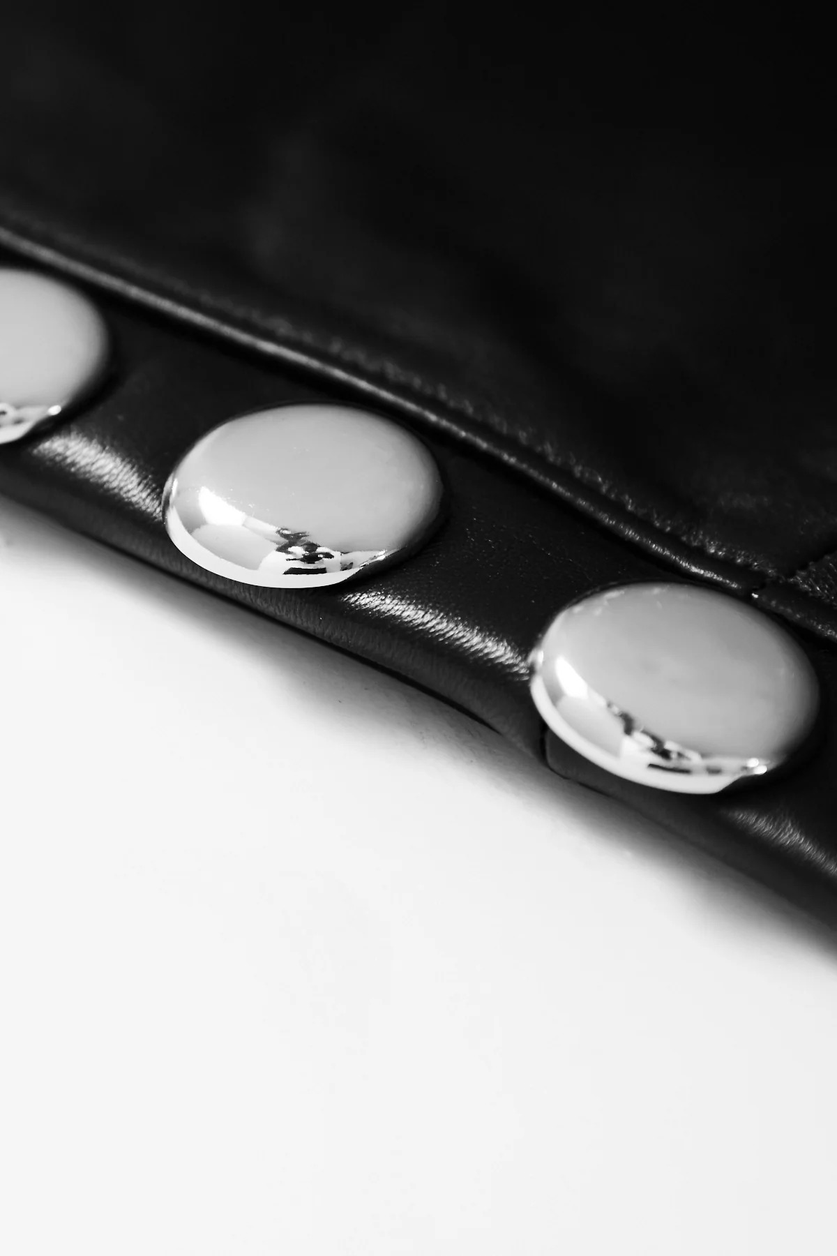 Vaquera Studded Leather Trousers Black - 3