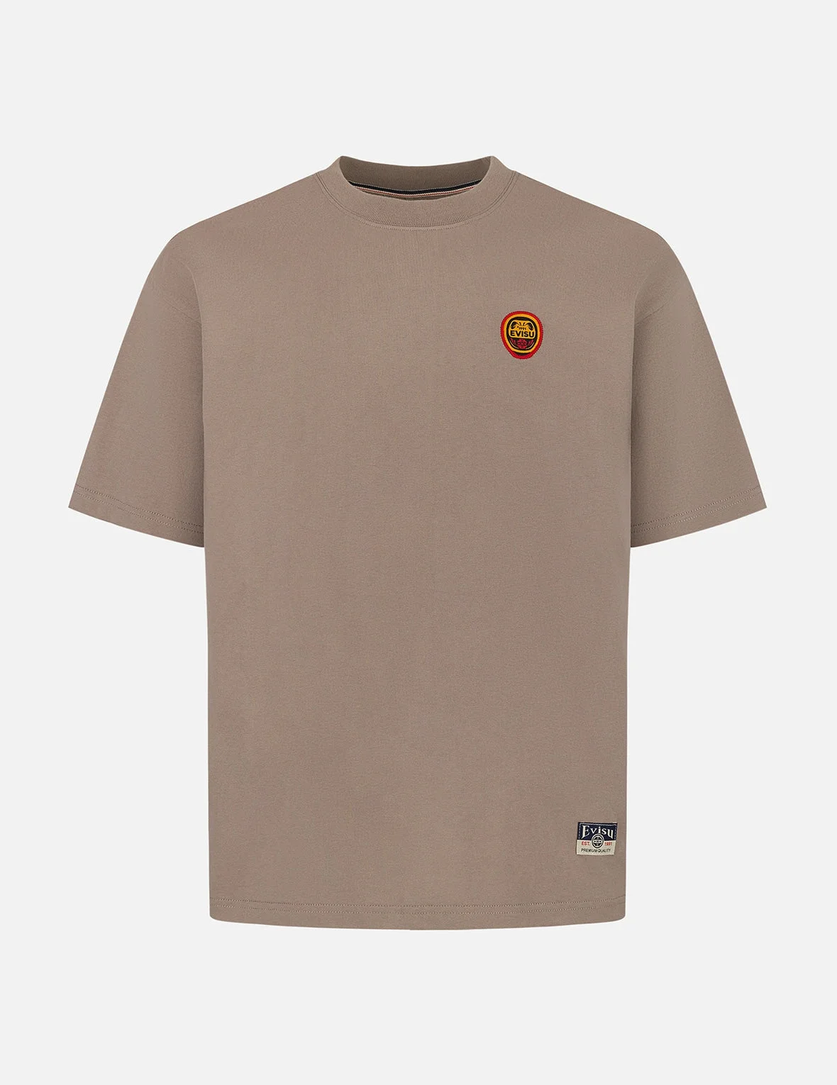 Daruma and Logo Embroidery Relax Fit T-shirt - 1
