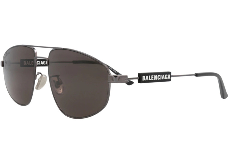 BALENCIAGA Balenciaga Aviator-Style Metal Sunglasses Grey Grey Grey (BB0115S-30008980-001) outlook