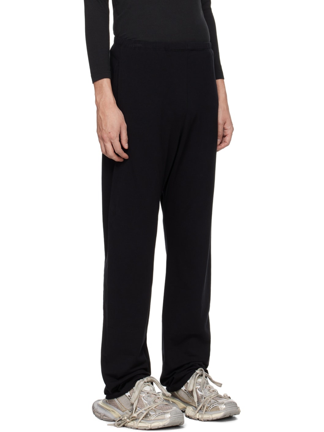 Black Baggy Sweatpants - 2