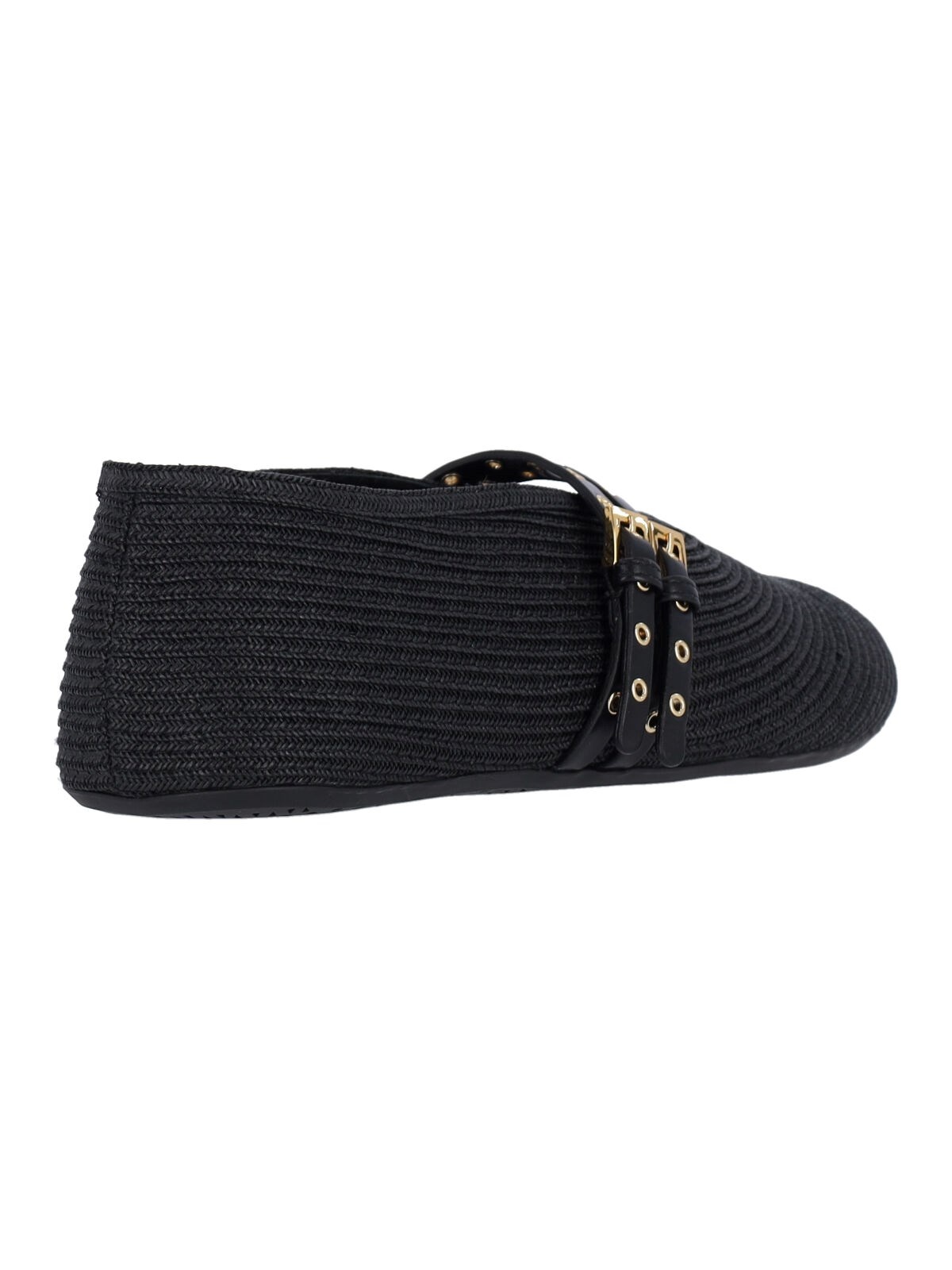 STRAW BALLET FLATS "FLAT" - 4