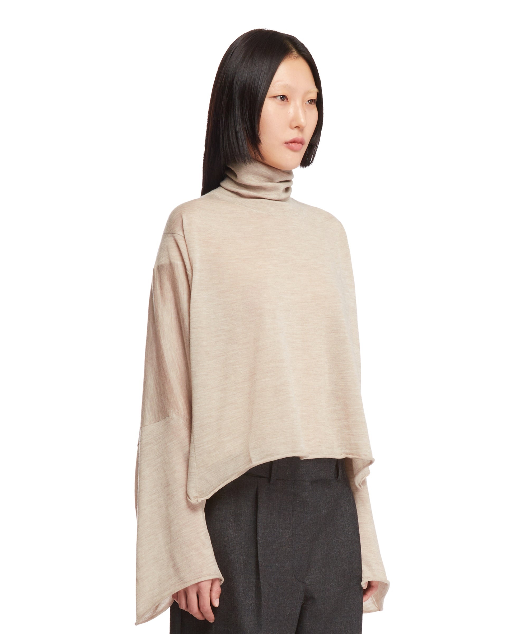 Beige Asymmetrical Top - 4