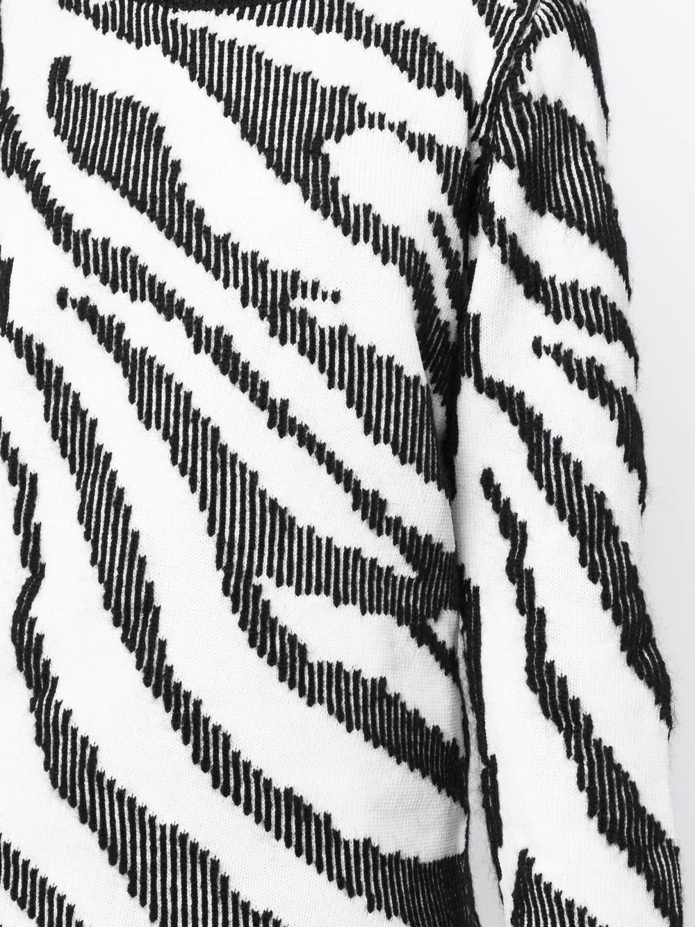intarsia-knit zebra pattern jumper - 5