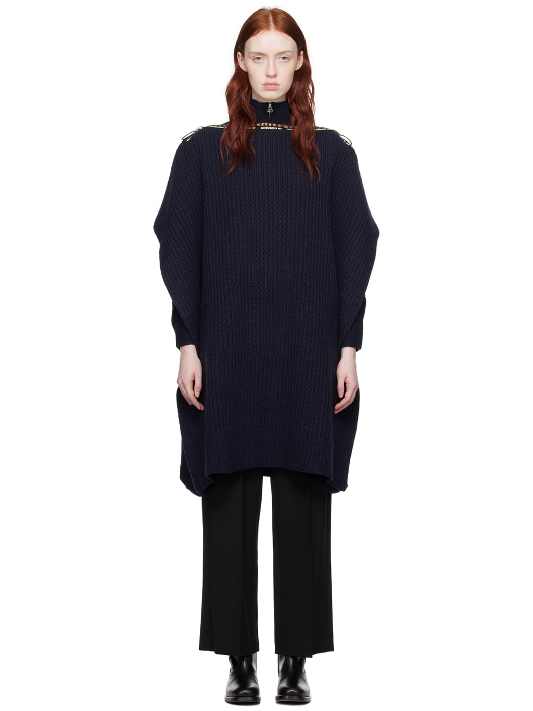 Navy JW Anderson Edition Swann Sweater - 1