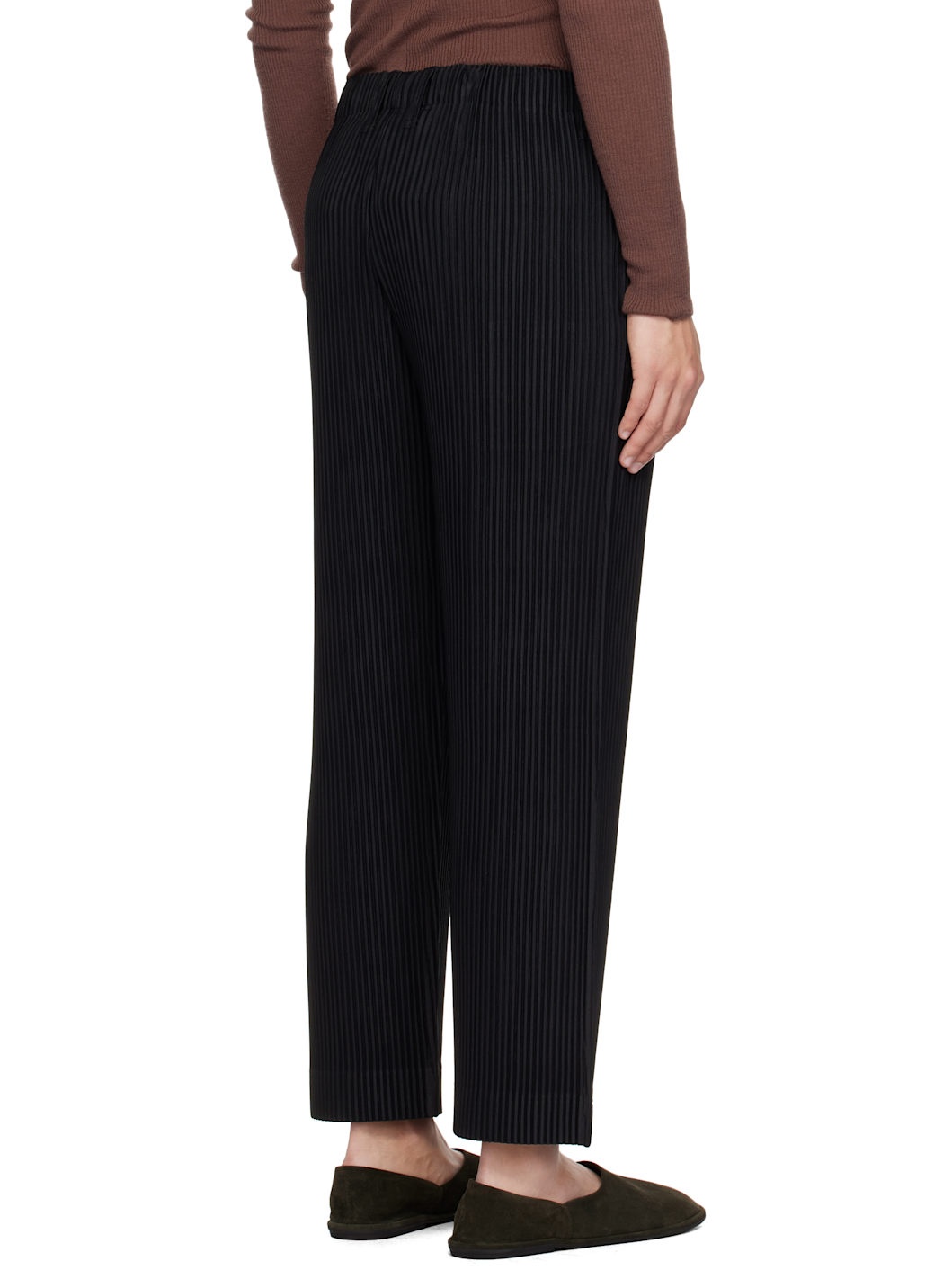 Black Tailored Pleats 2 Trousers - 4