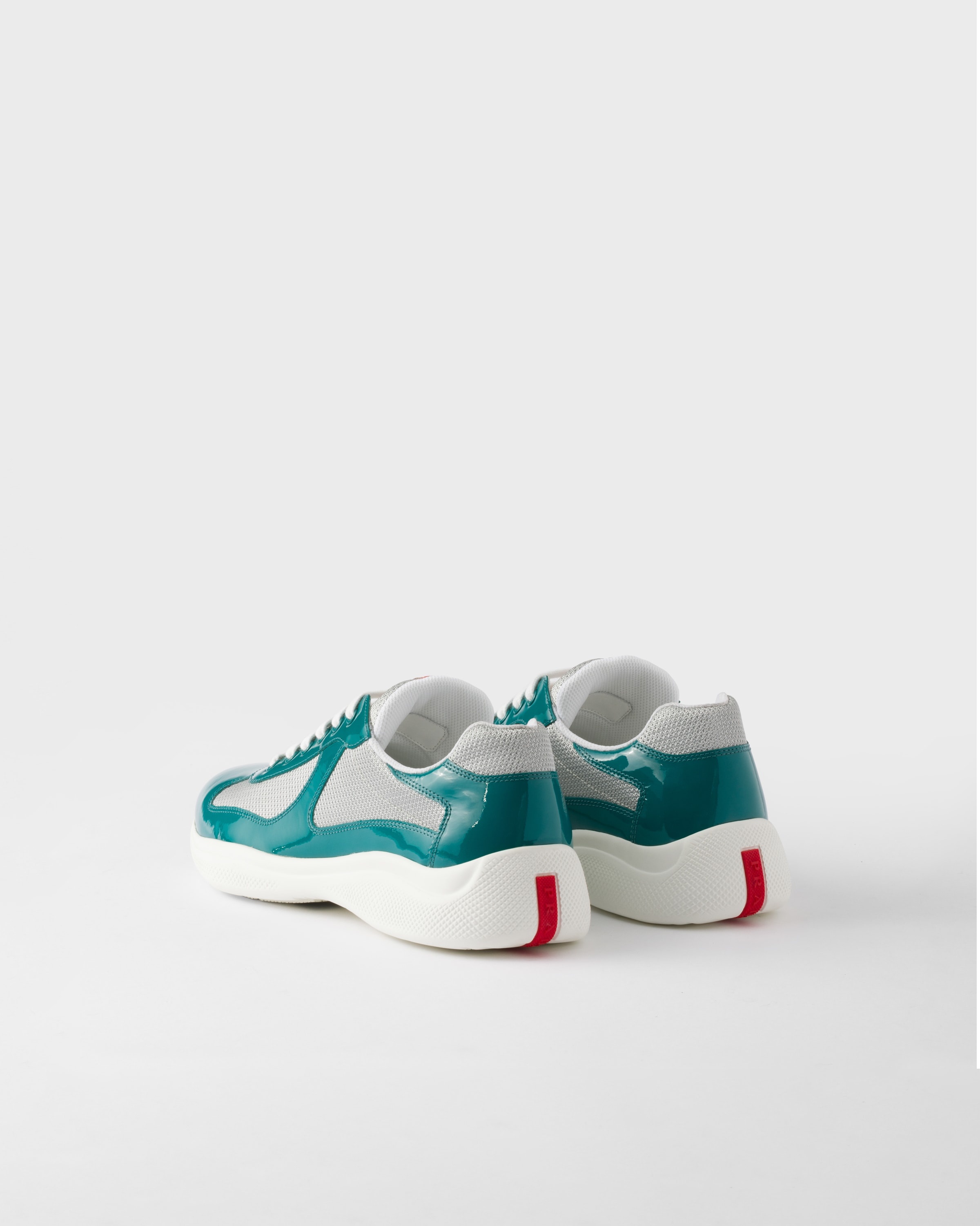 Patent leather and technical fabric Prada America's Cup sneakers - 4
