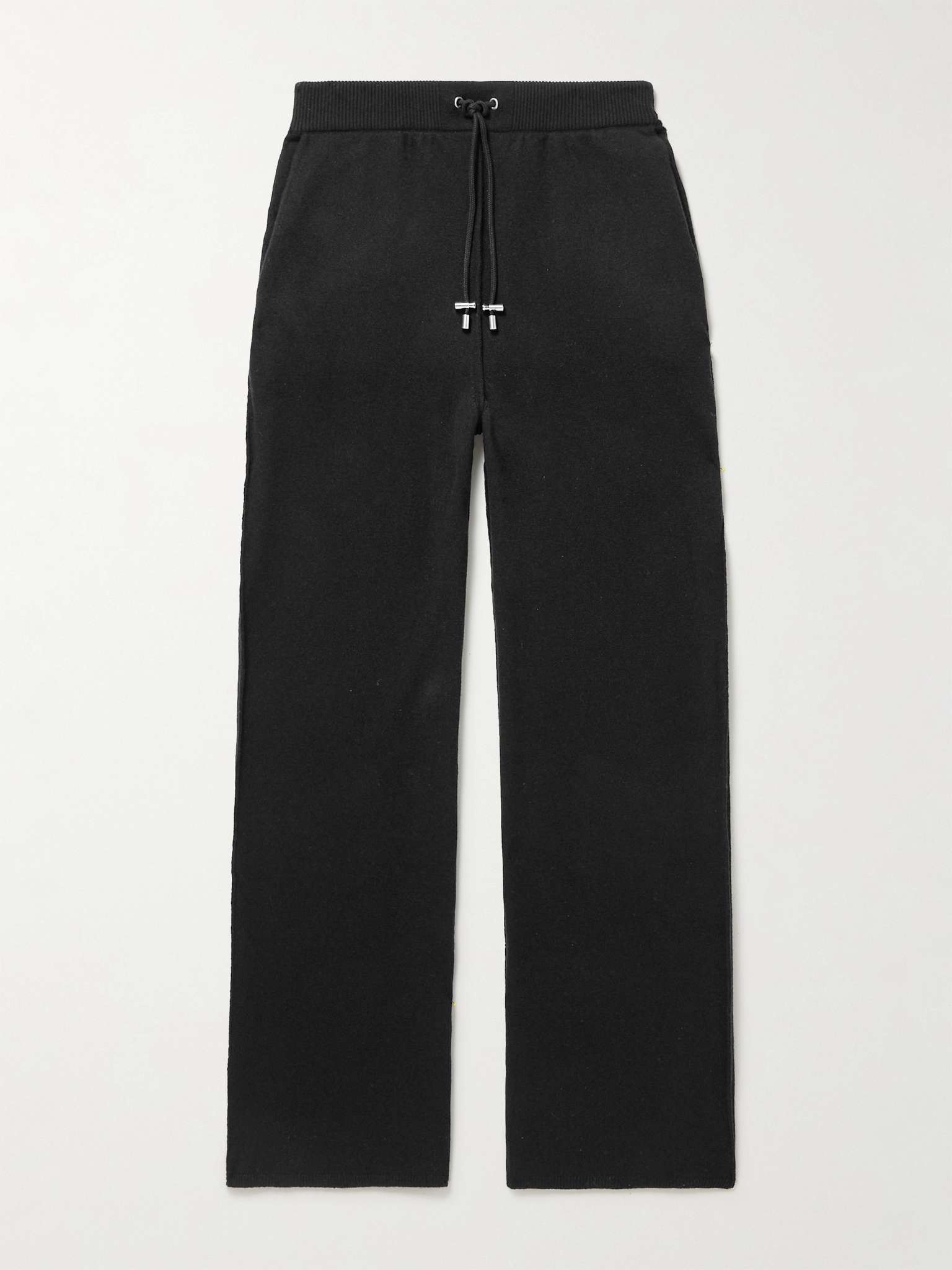 Logo-Intarsia Wool and Cashmere-Blend Sweatpants - 1