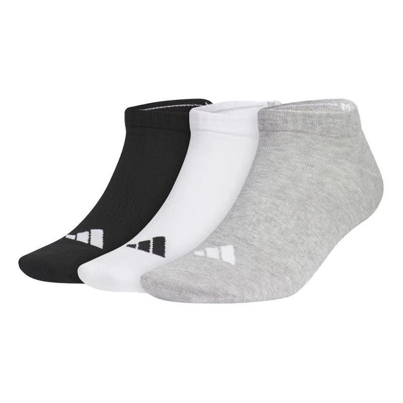 adidas SPW Low Socks 3 Pack 'Grey Black White' JC9266 1