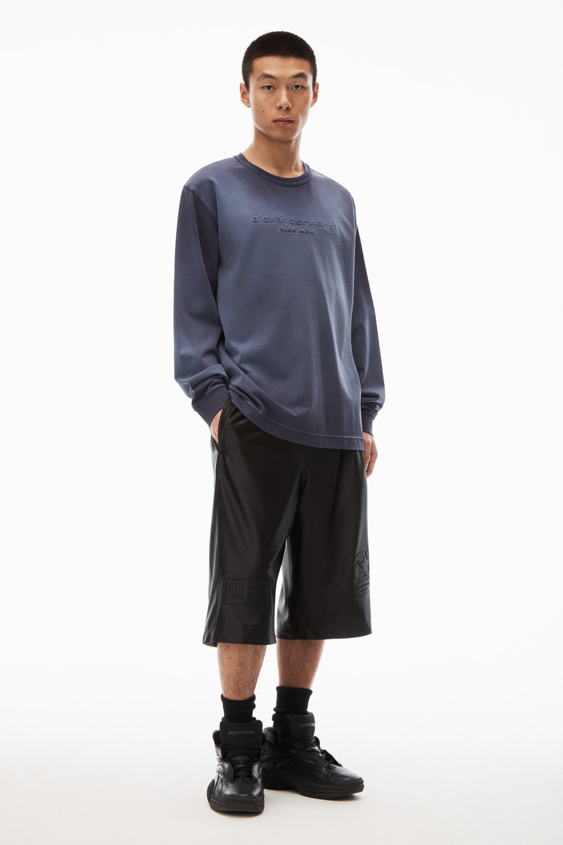 Alexander Wang long sleeve tee in compact jersey outlook