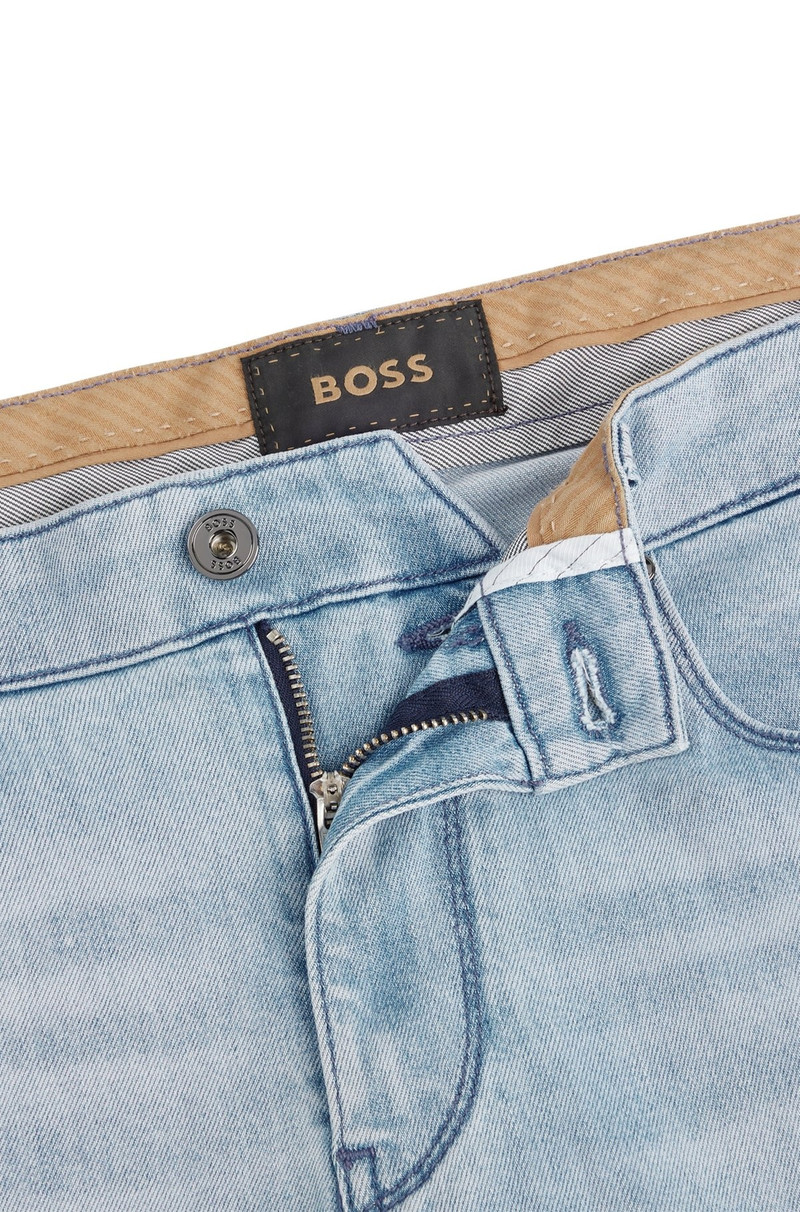 SLIM-FIT JEANS IN BLUE ITALIAN DENIM 6