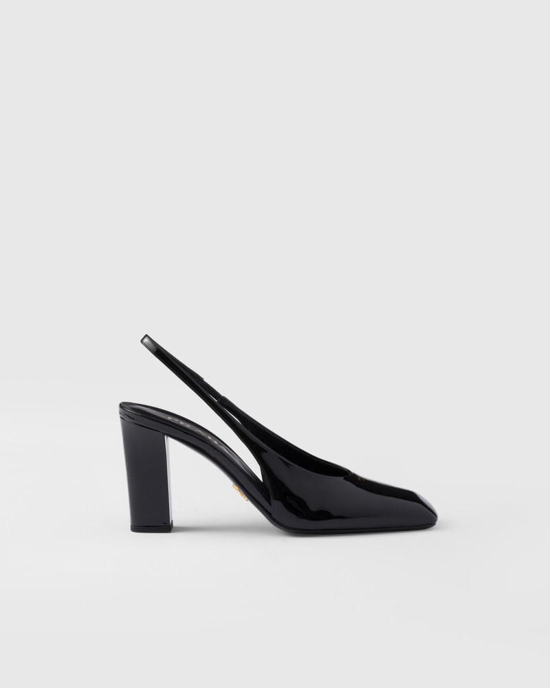 Prada Patent leather slingback pumps outlook