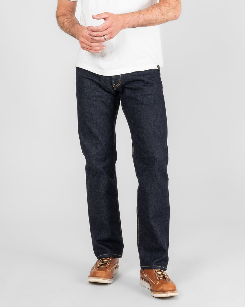 Iron Heart IH-634S-142 14OZ SELVEDGE DENIM STRAIGHT CUT JEANS - INDIGO outlook