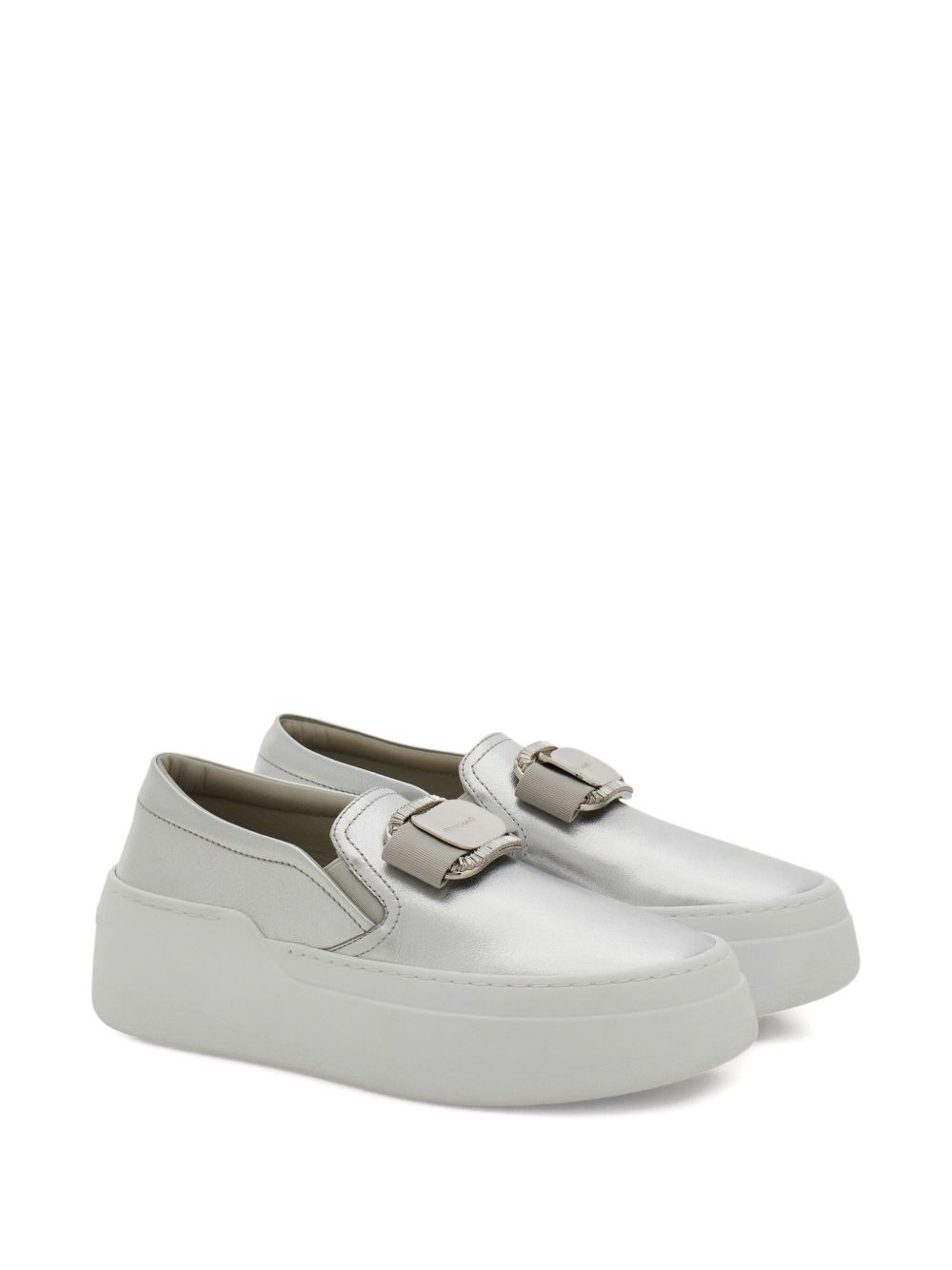 Vara-plate crystal-embellished slip-on trainers - 2