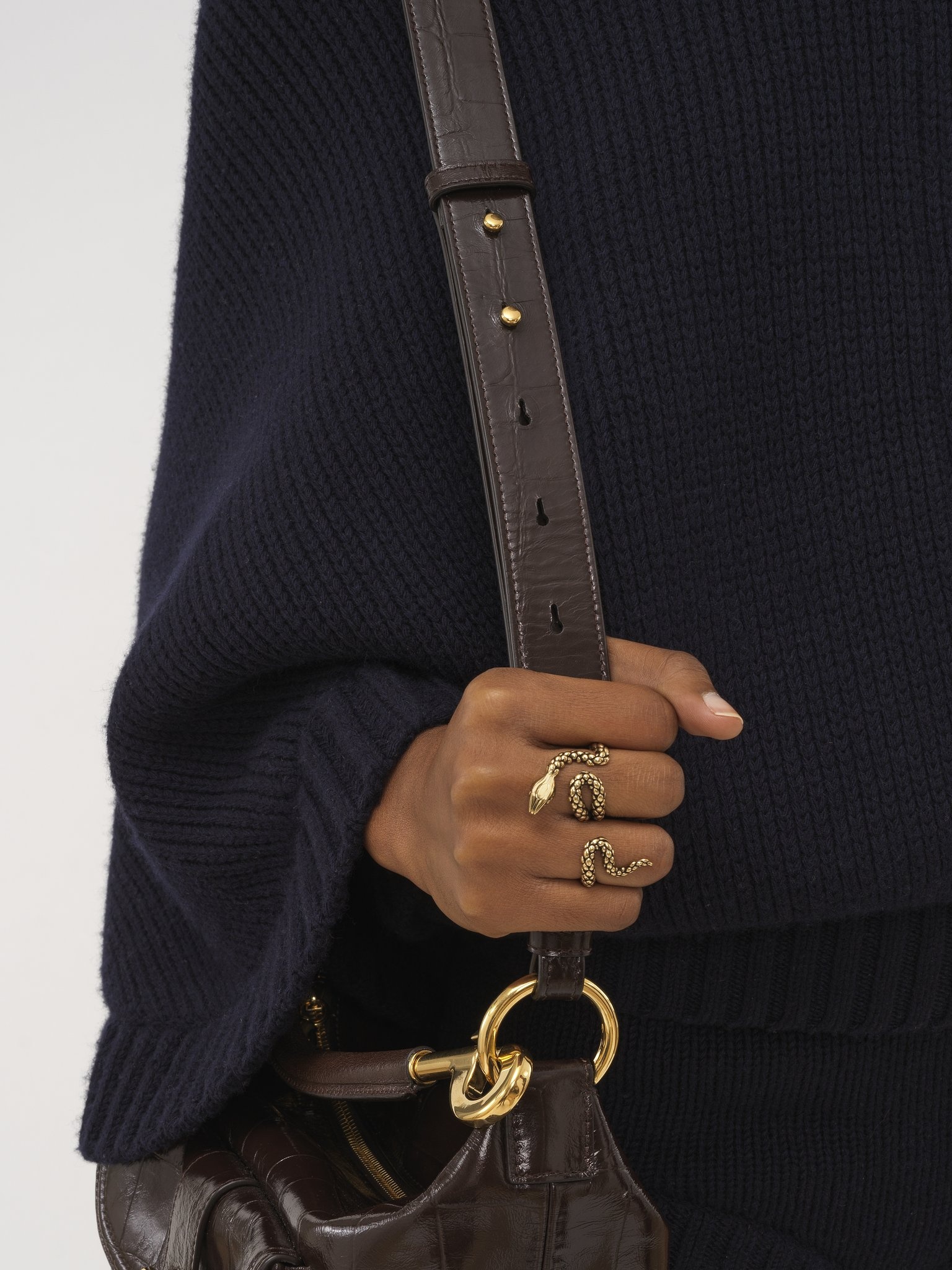 THE CHLOÉ SNAKE DOUBLE RING - 2