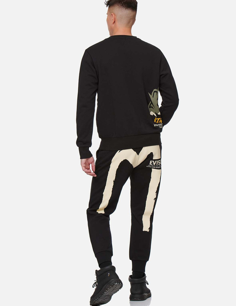 EVISU CAMOUFLAGE GODHEAD PRINT SWEATSHIRT outlook