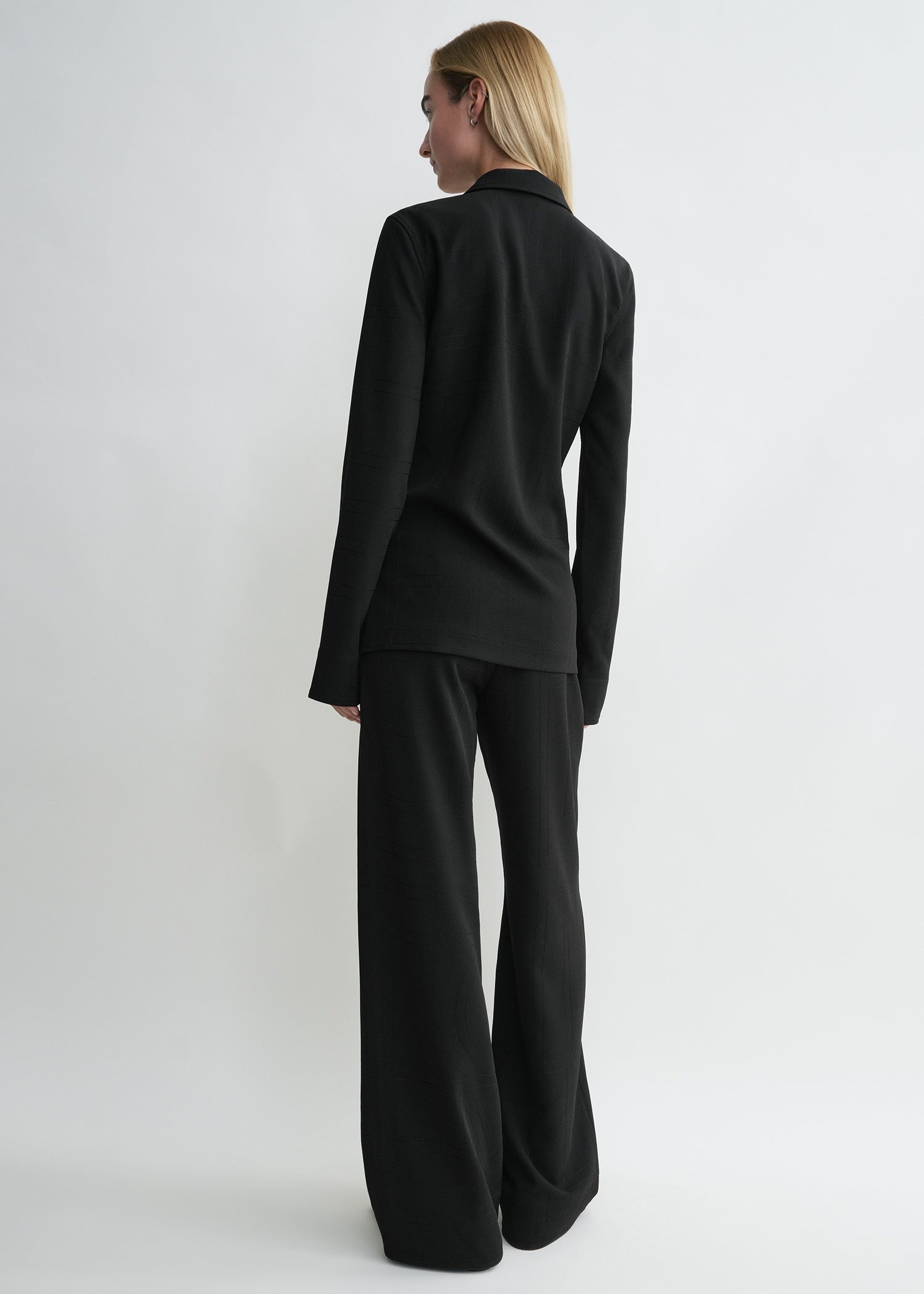 Monogram cady shirt black - 4