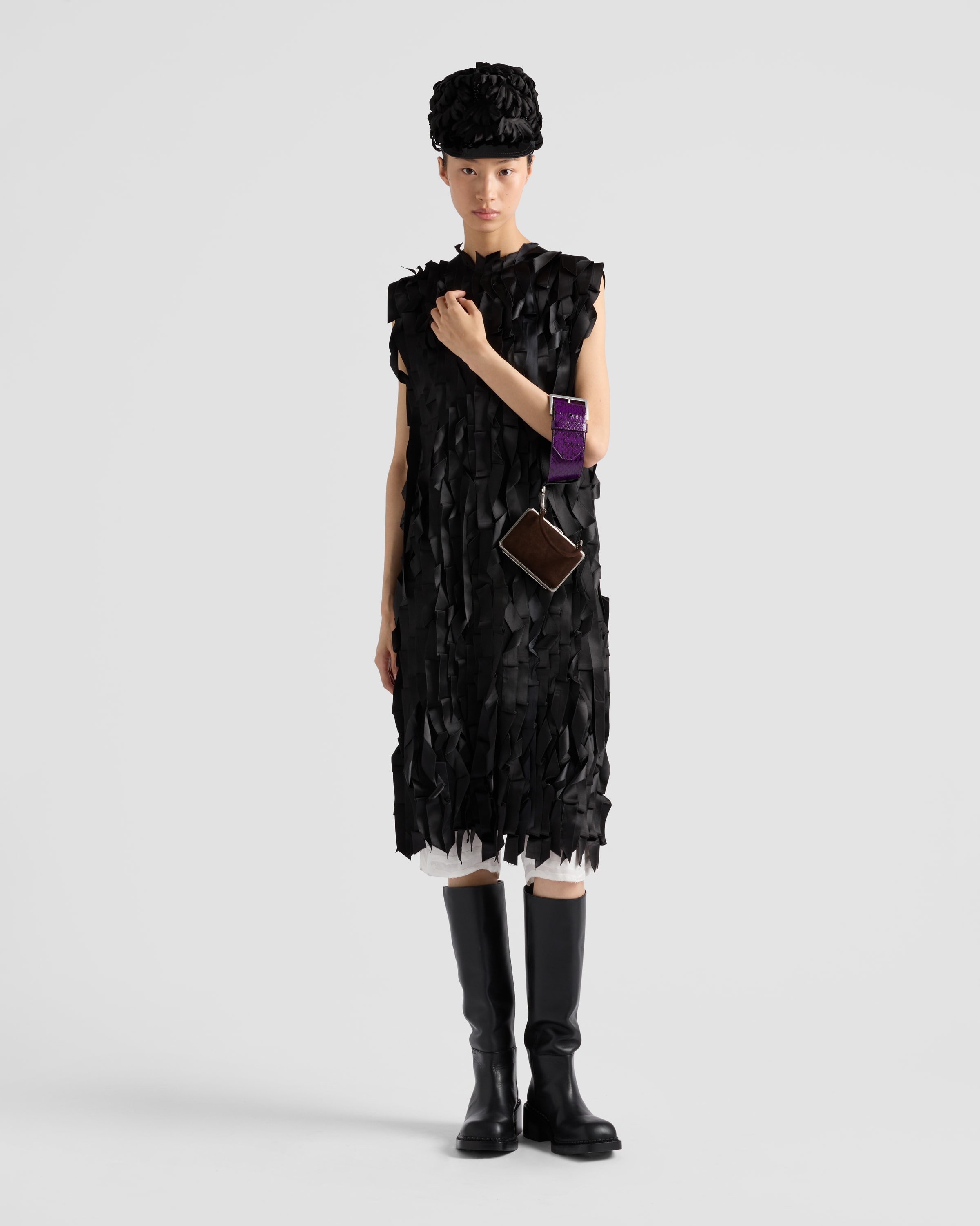 【プラダ・PRADA】Sable dress with bows Prada Sablé dress with bows | REVERSIBLE