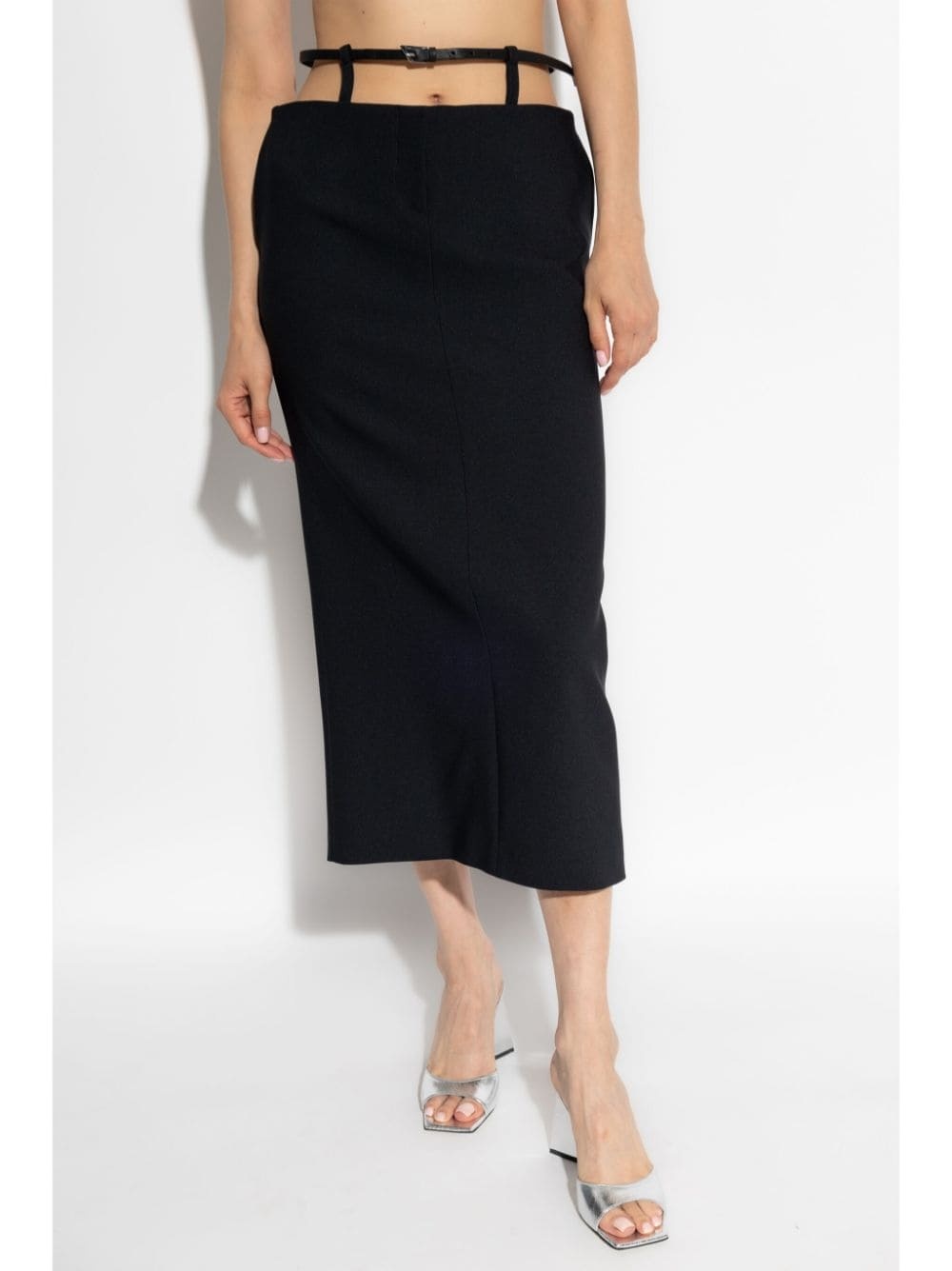 belted midi skirt - 3