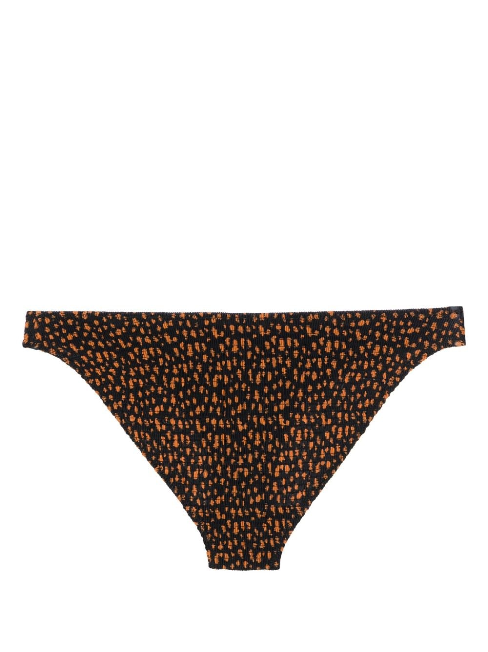 abstract-print shirred bikini bottoms - 2