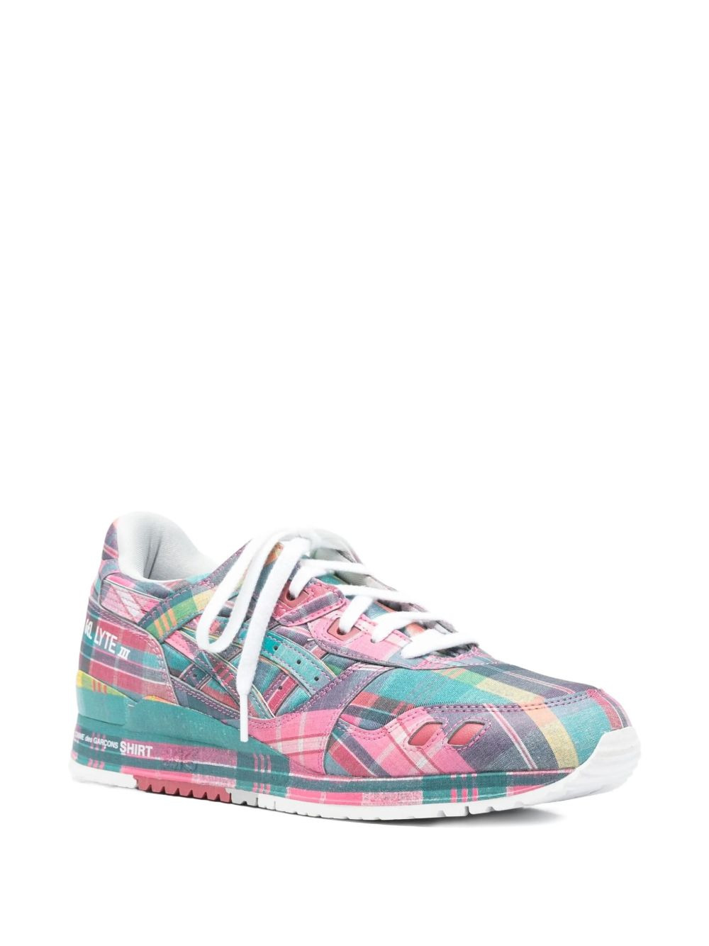 x ASICS Gel-Lyte III 07 plaid low-top sneakers - 2