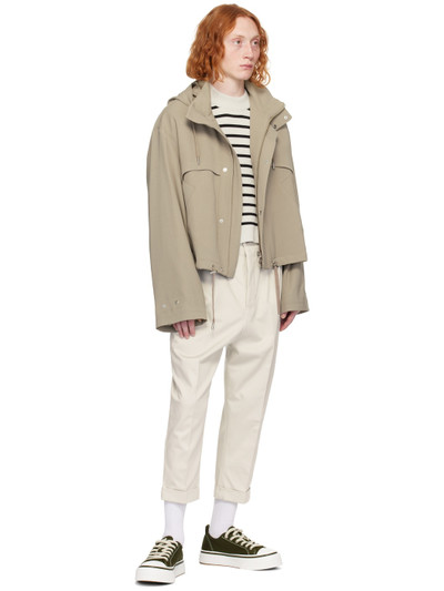 AMI Paris Off-White Carrot-Fit Trousers outlook