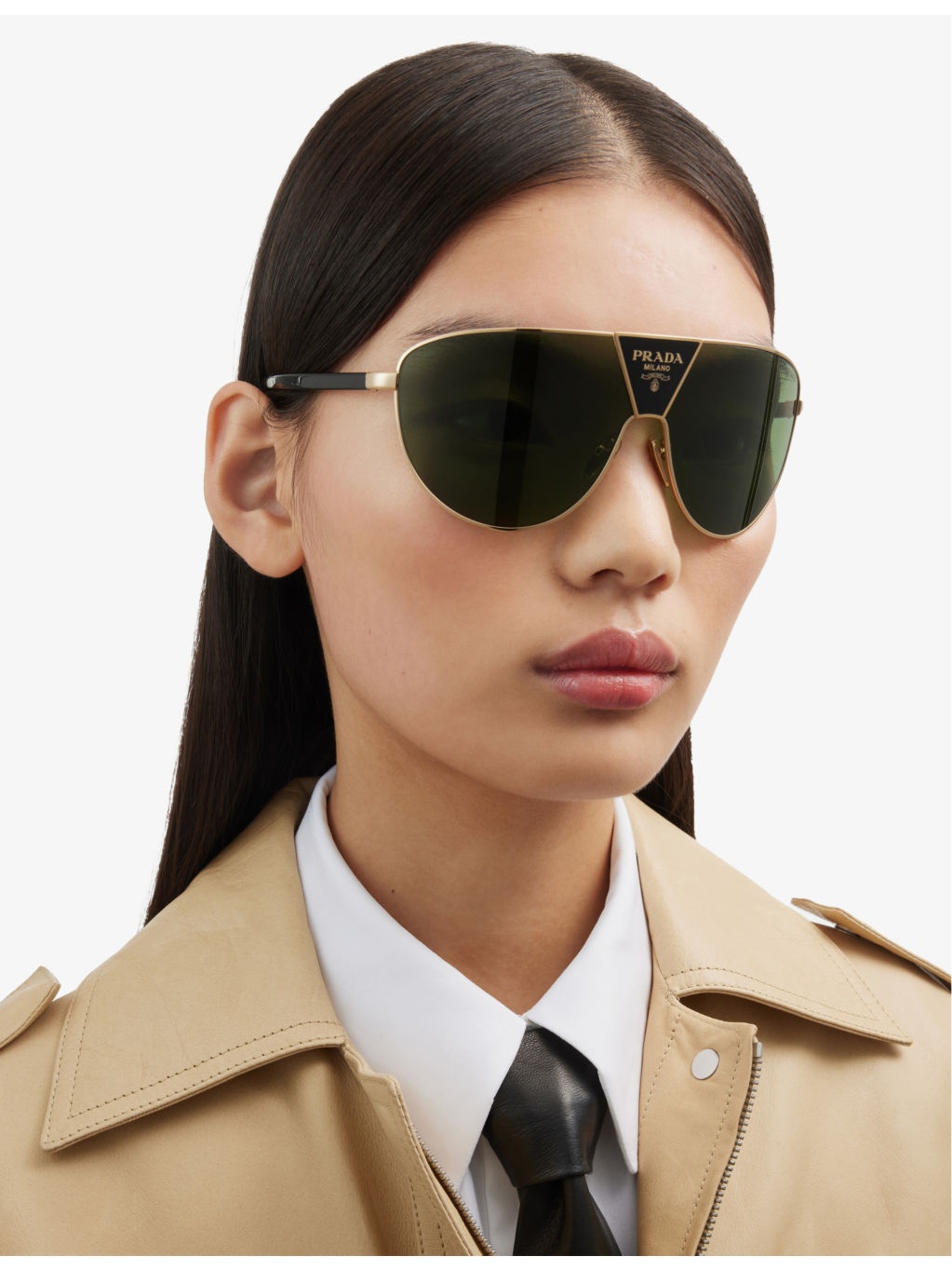 PR 69ZS shield-frame metal sunglasses - 2