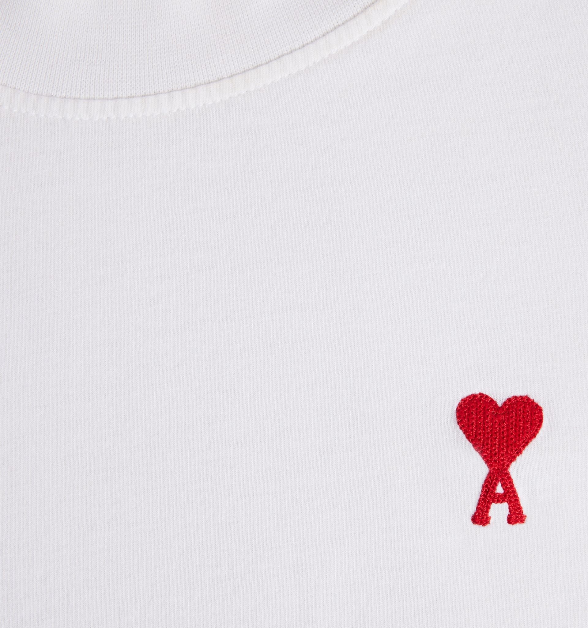 AMI Paris De Coeur Embroidered Tee | bloomingdales | REVERSIBLE