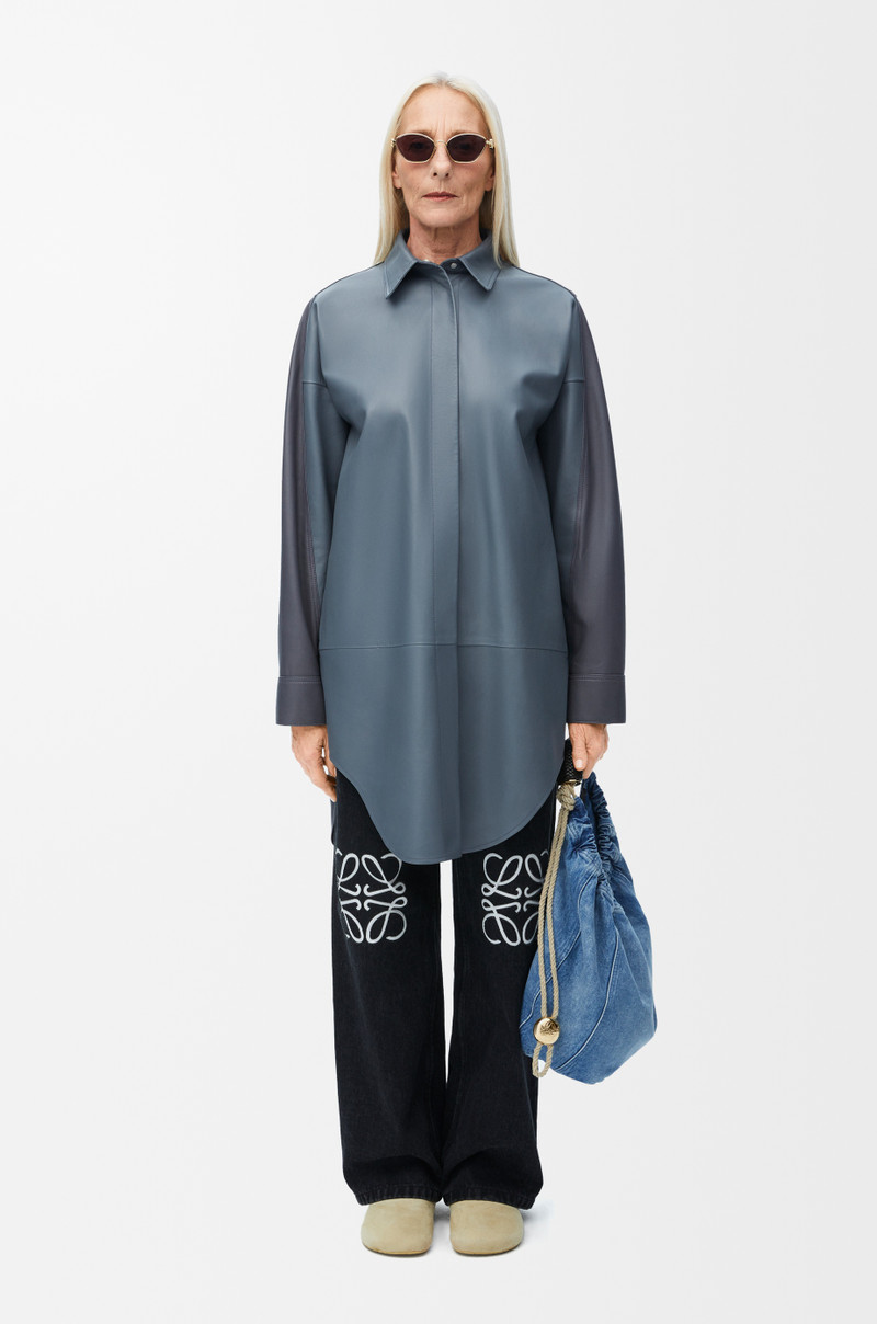 Loewe Anagram baggy jeans in denim outlook