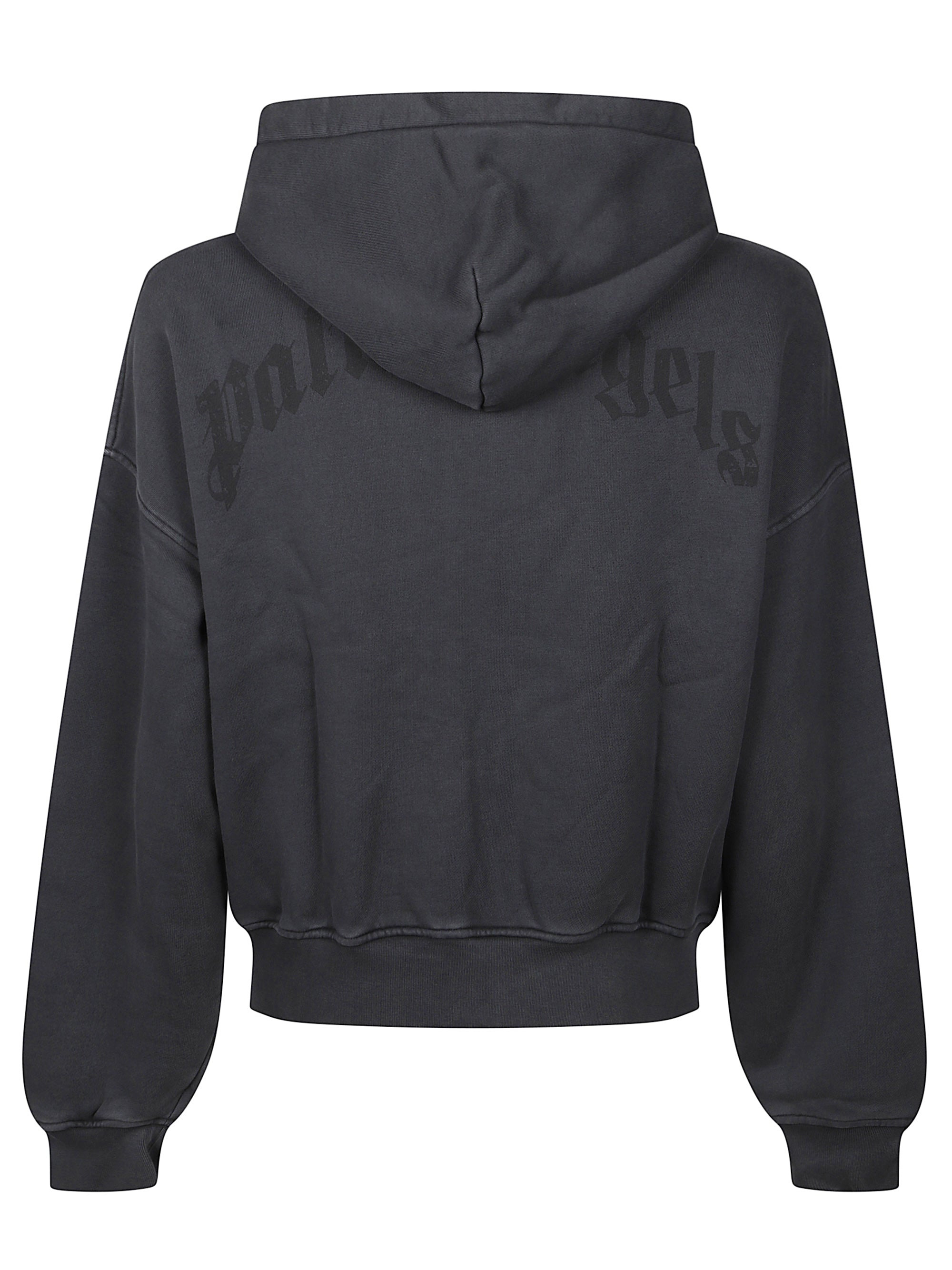 Palm Angels Men Hooded Sweatshirt With Zip With Logo - 2