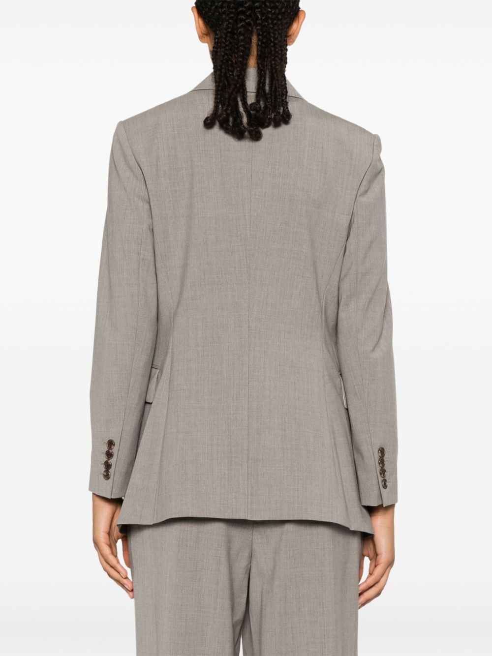 mélange effect blazer - 4