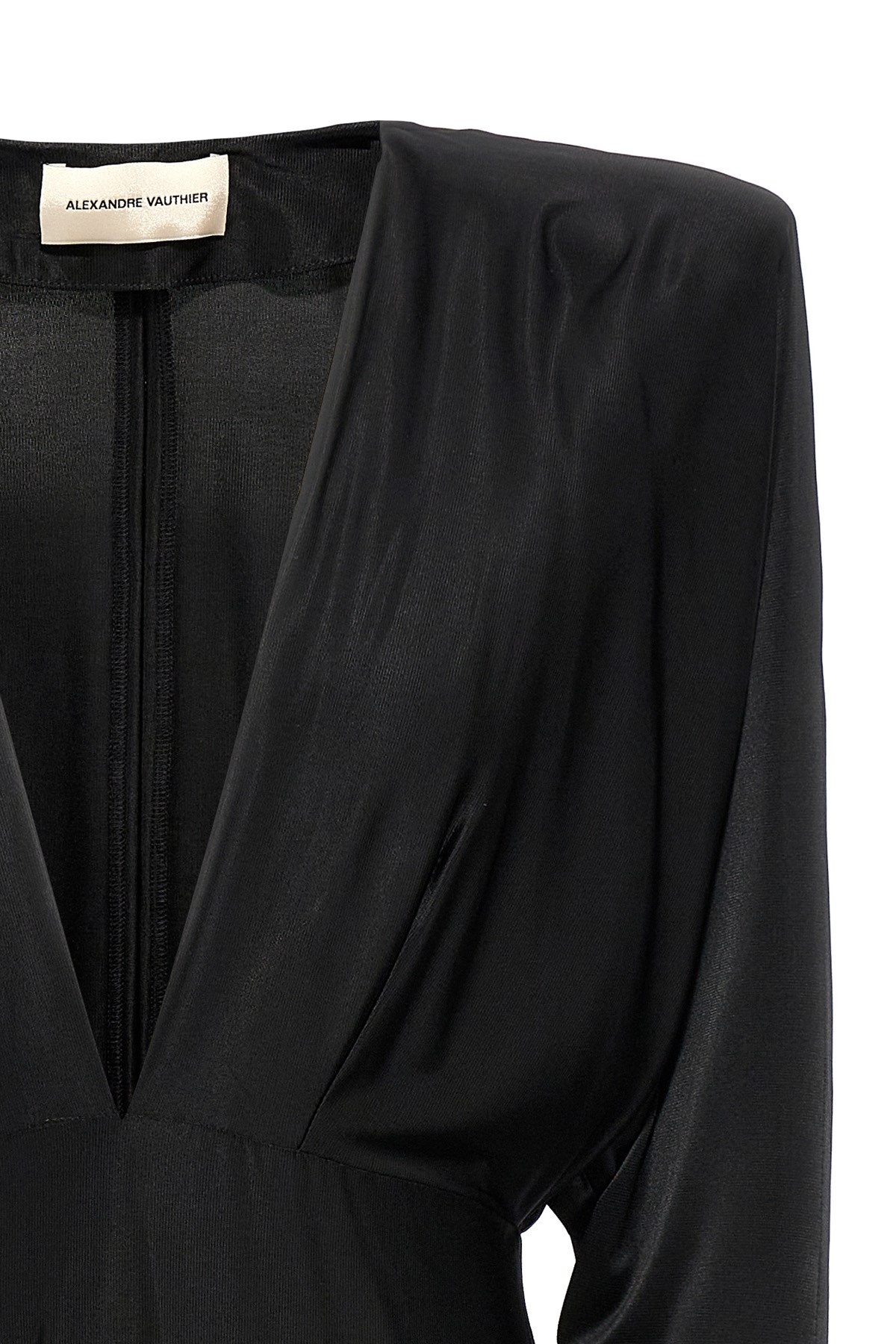 ワンピース ALEXANDRE VAUTHIER V-neck jersey dress (232DR1934 BLACK) ALEXANDRE VAUTHIER V-neck jersey dress | julianfashion
