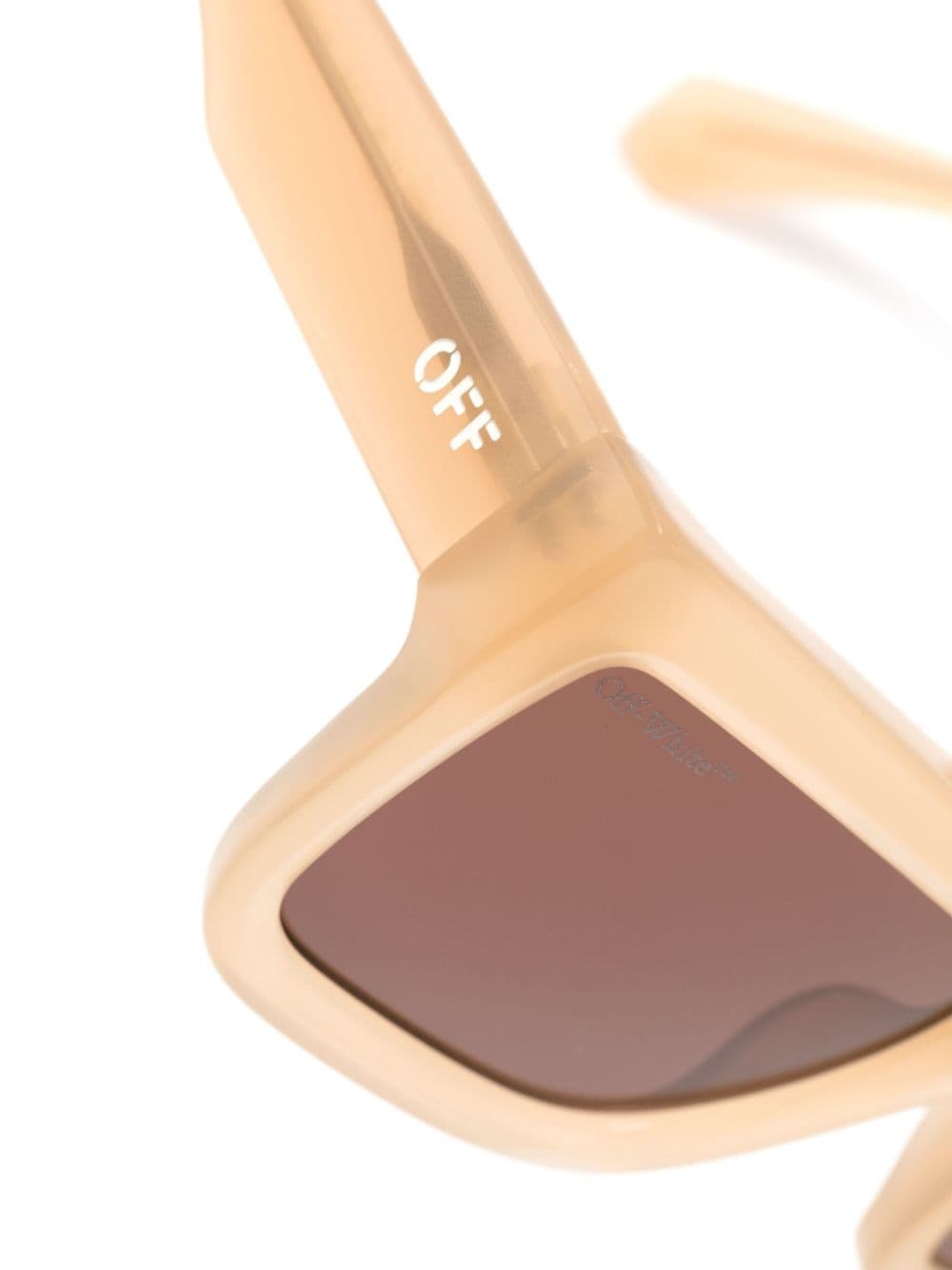 square-frame tinted sunglasses - 3