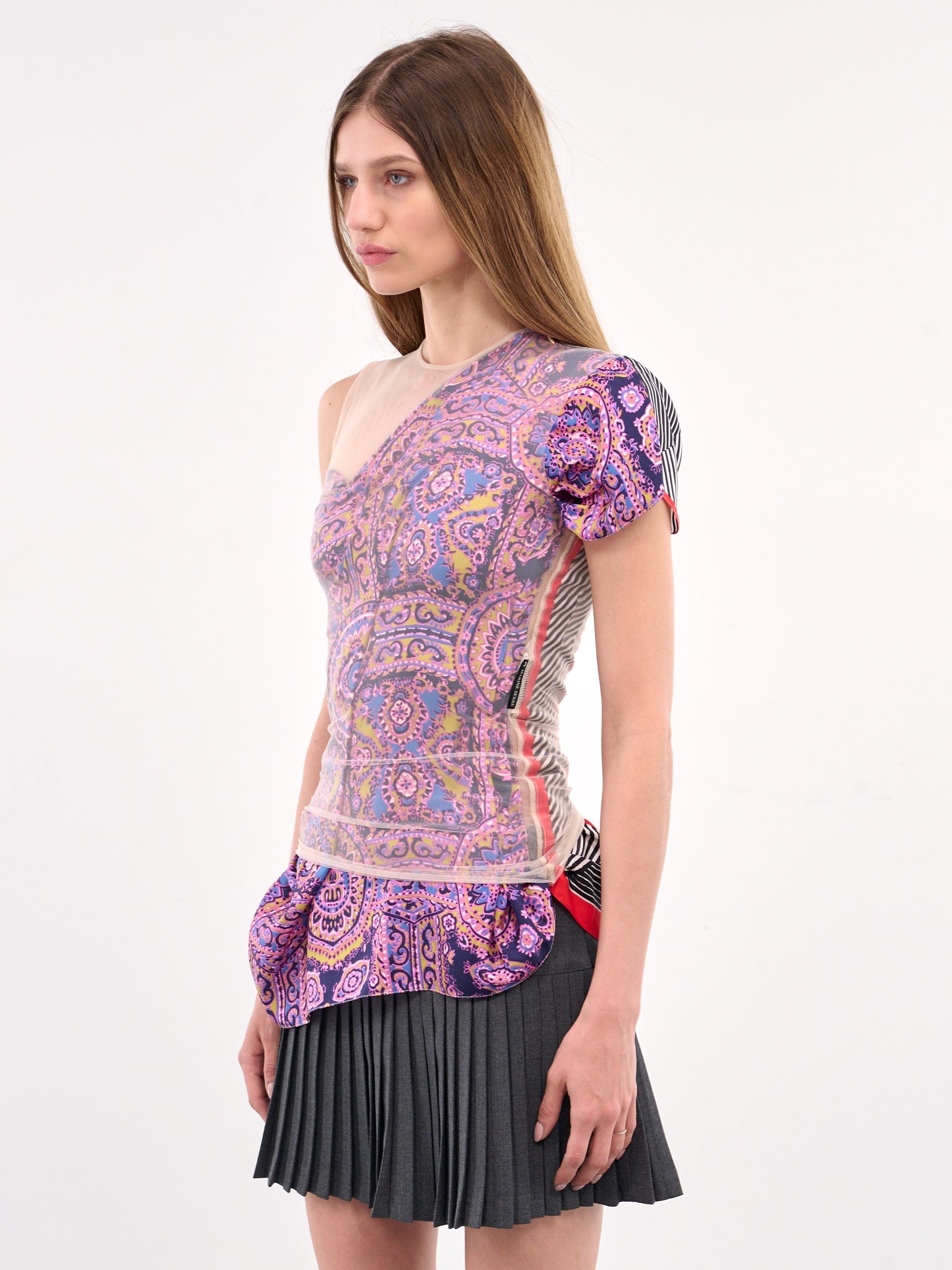 Regenerated Silk Scarves Layer Top - 2