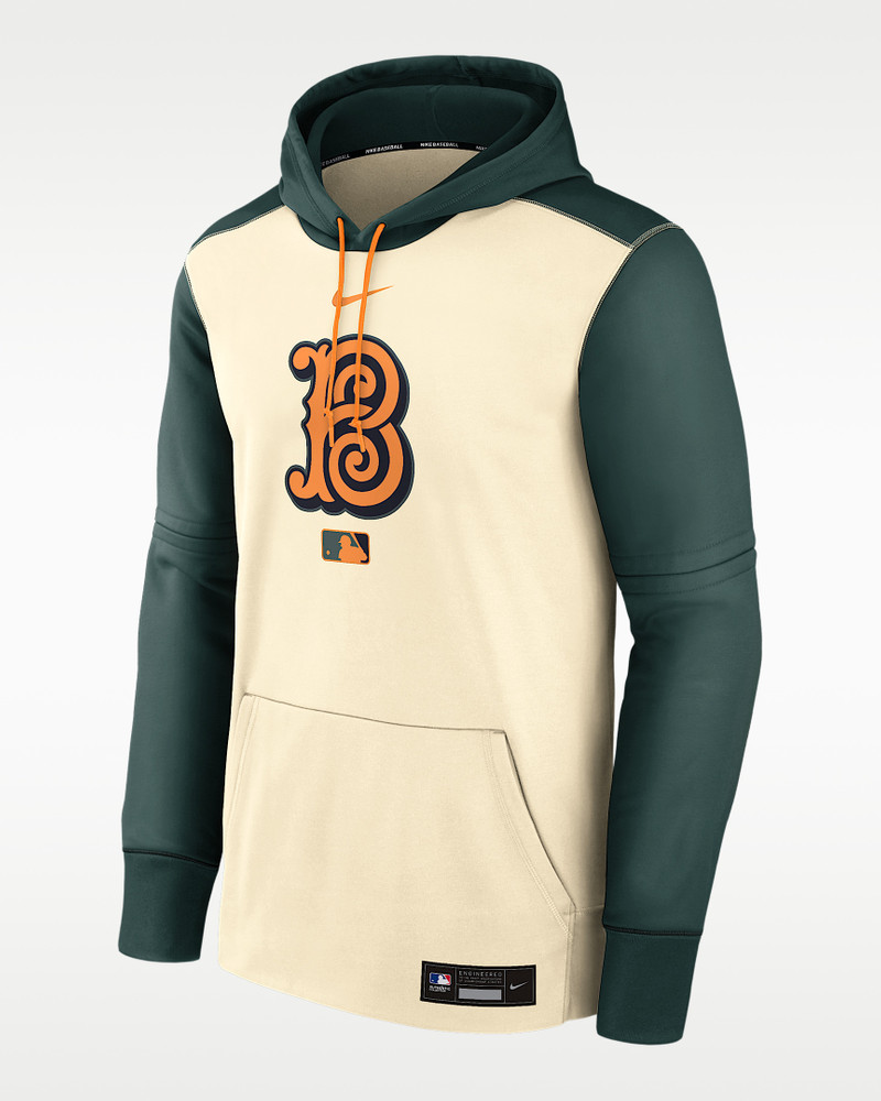 Baltimore Orioles Authentic Collection City Connect Men's Nike Therma MLB Pullover Hoodie 1