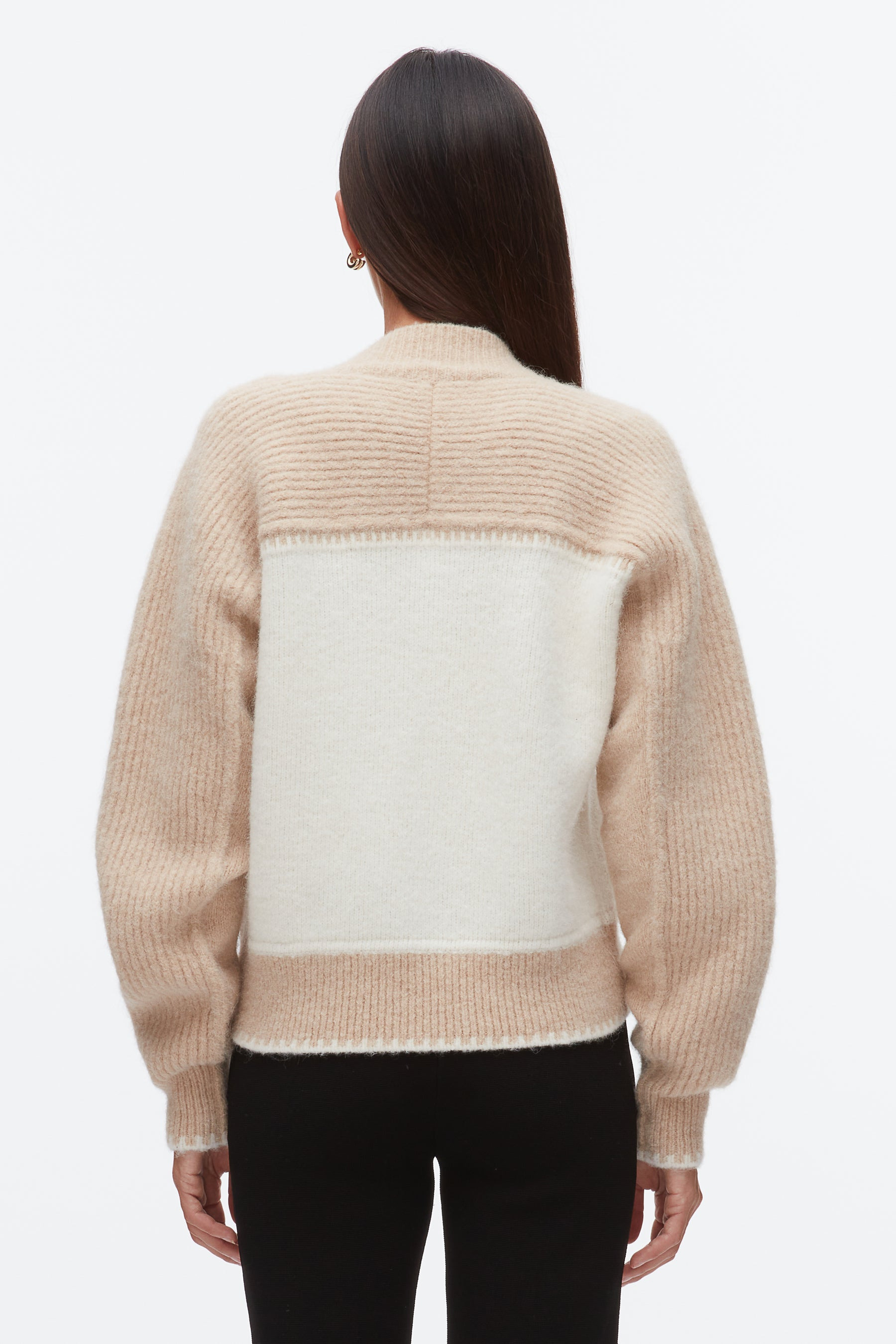Colorblock Zip Cardigan - 5