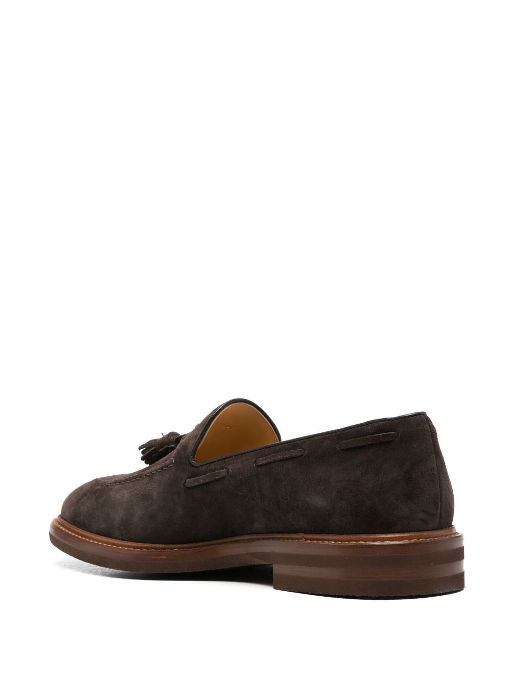 tassel-detail suede loafers - 3