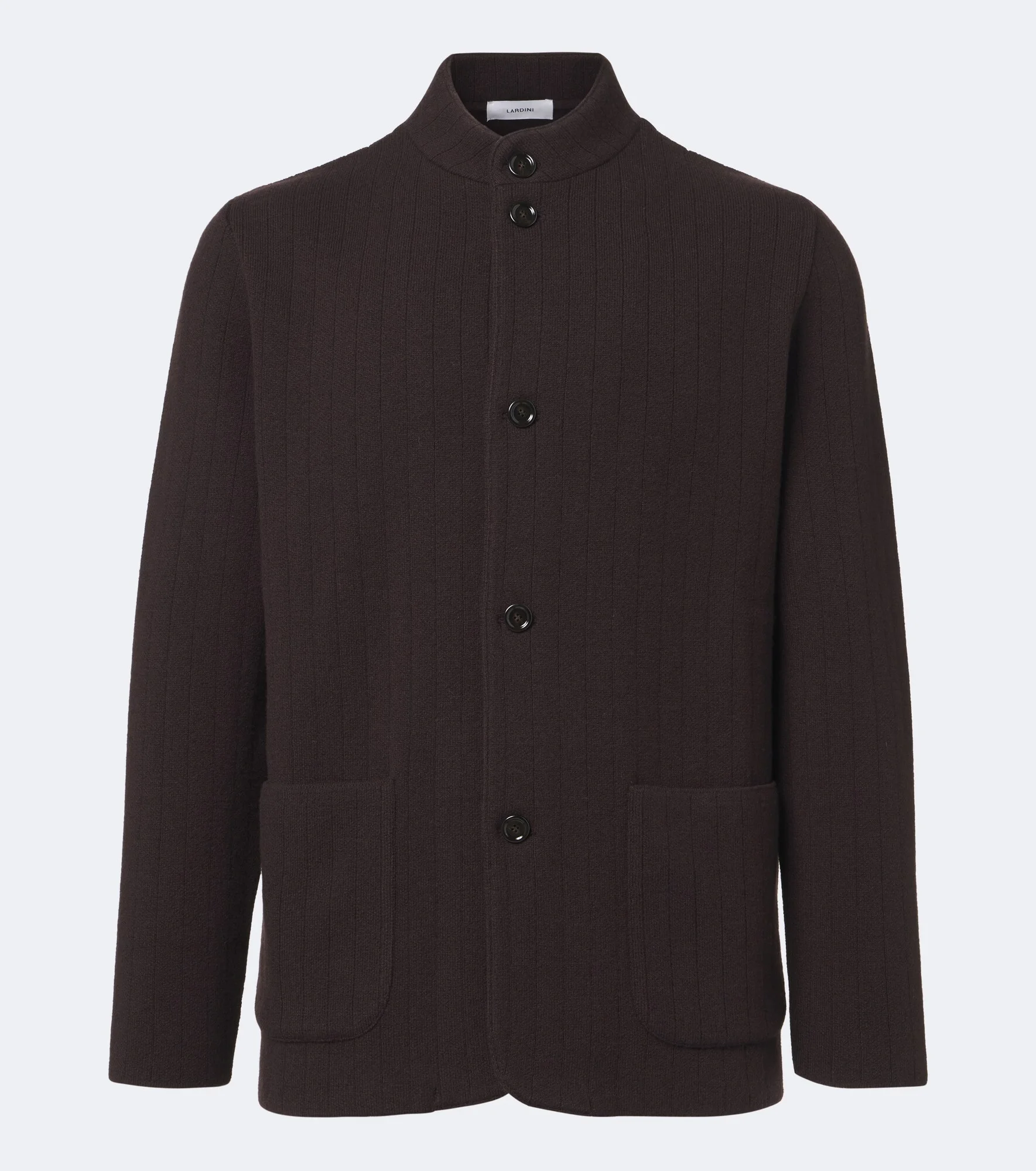 Knitted wool and cashmere blazer - 1
