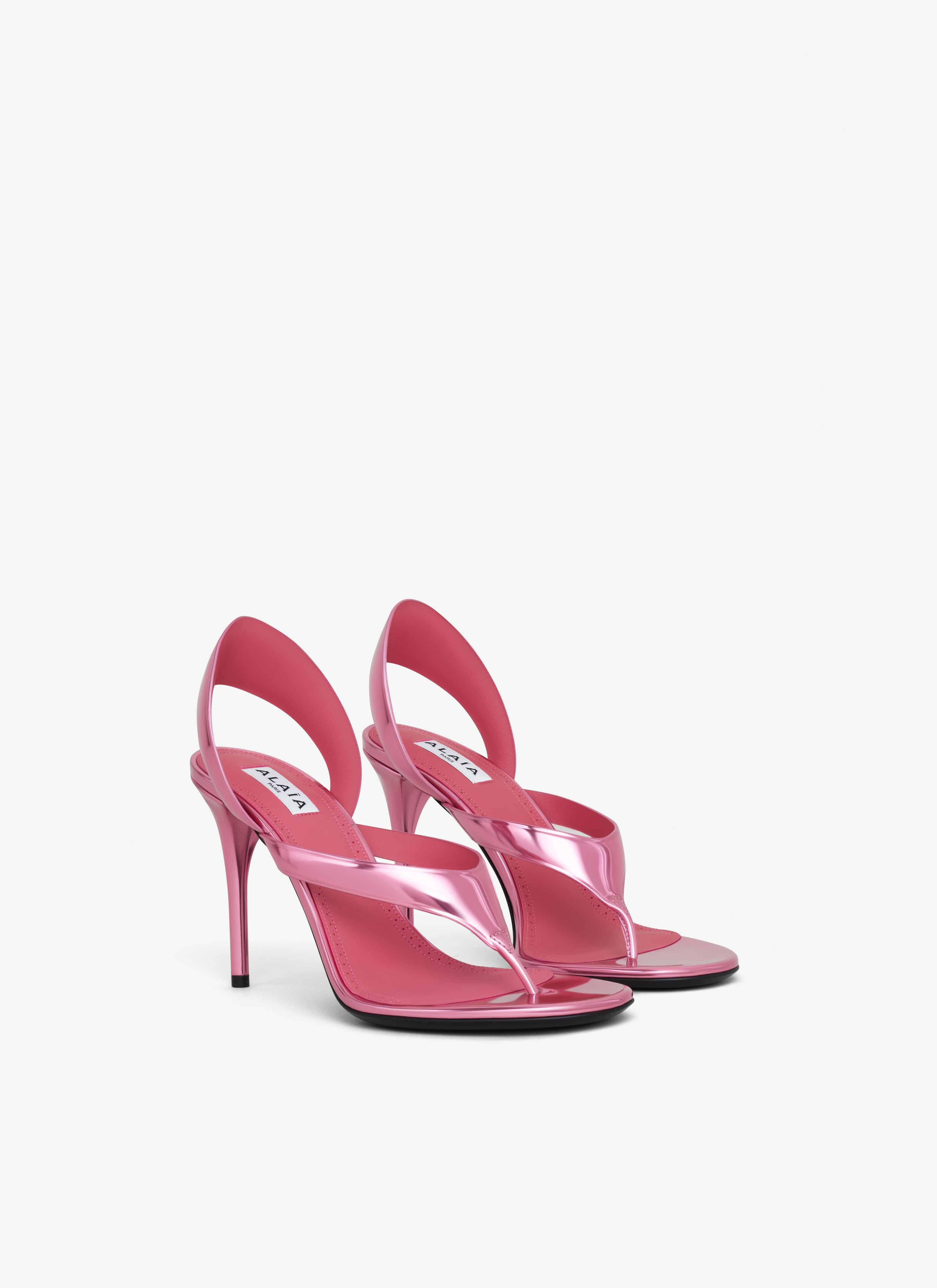 INFRADITO SANDALS IN LAMINATED LEATHER - 3