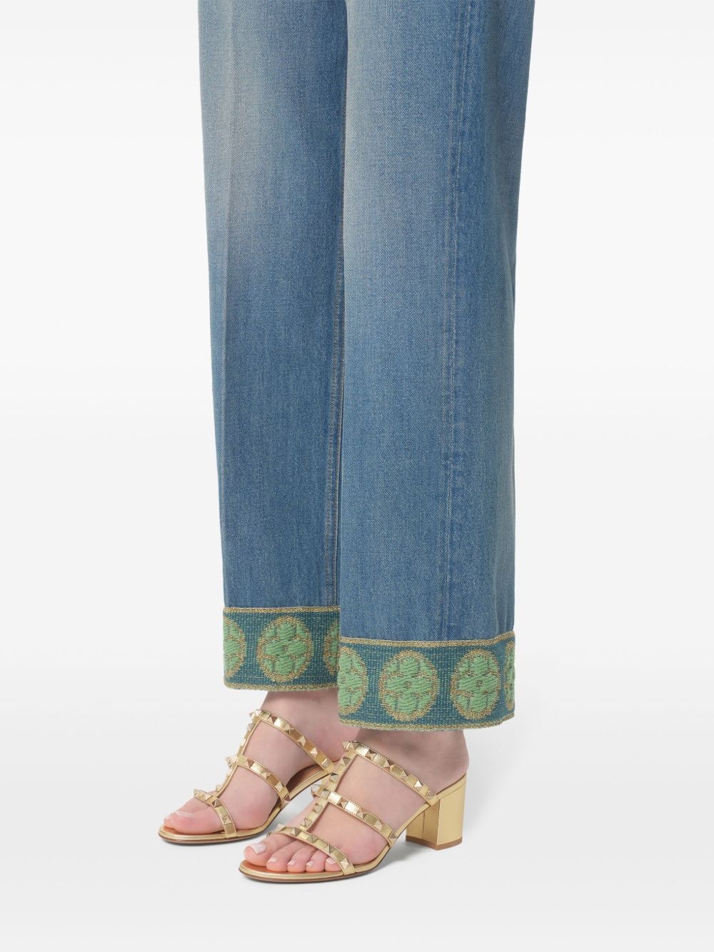 60mm Rockstud leather mules - 7