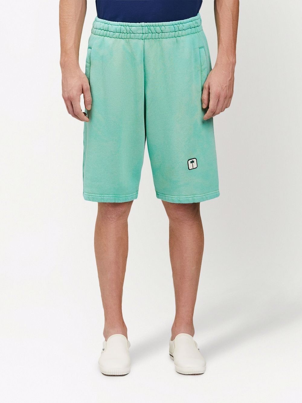 logo-patch track shorts - 3