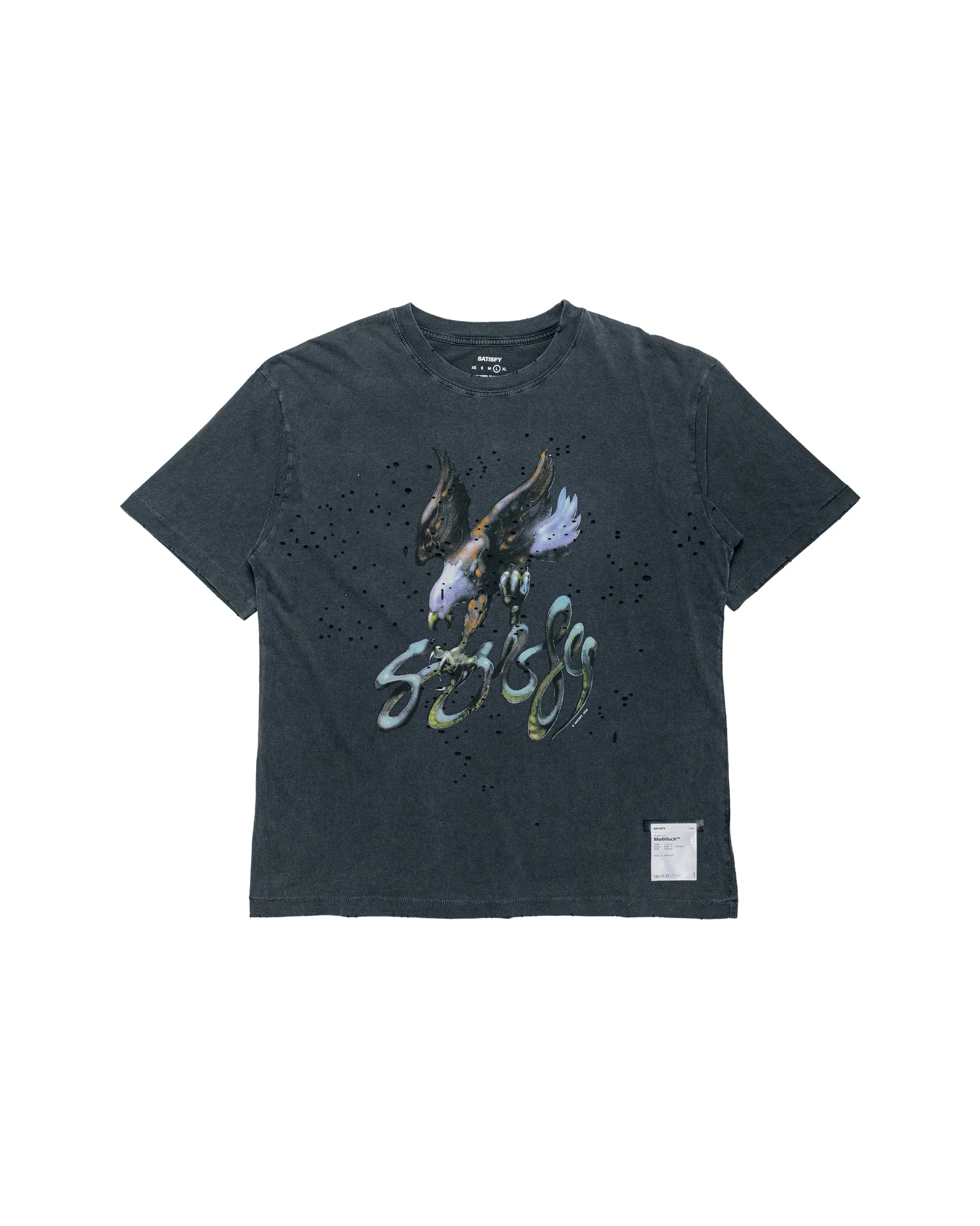 MothTech T-Shirt Aged Black Eagle - 1